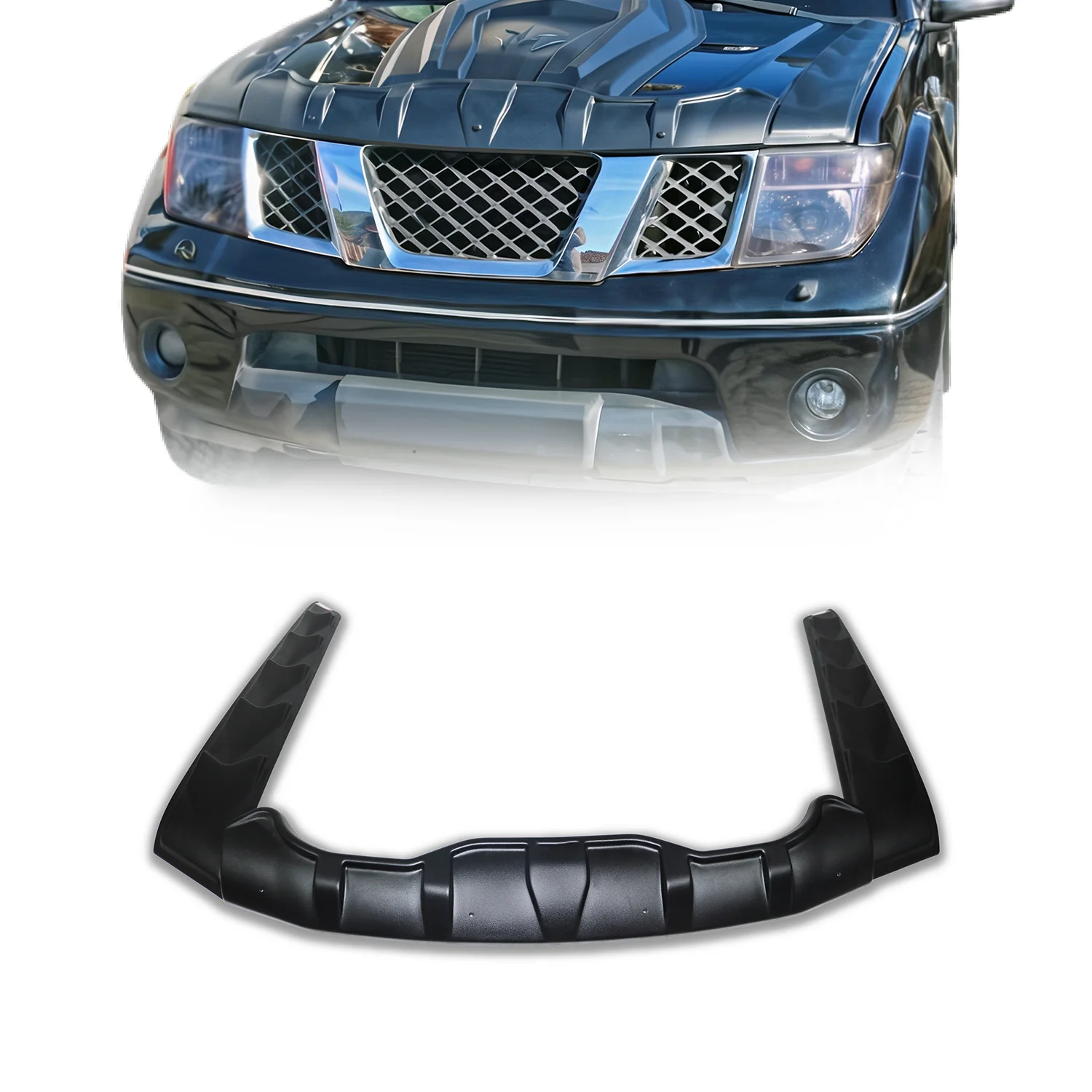 2005-2021 Nissan Frontier Front Bug Shield Hood Deflector 3Pcs