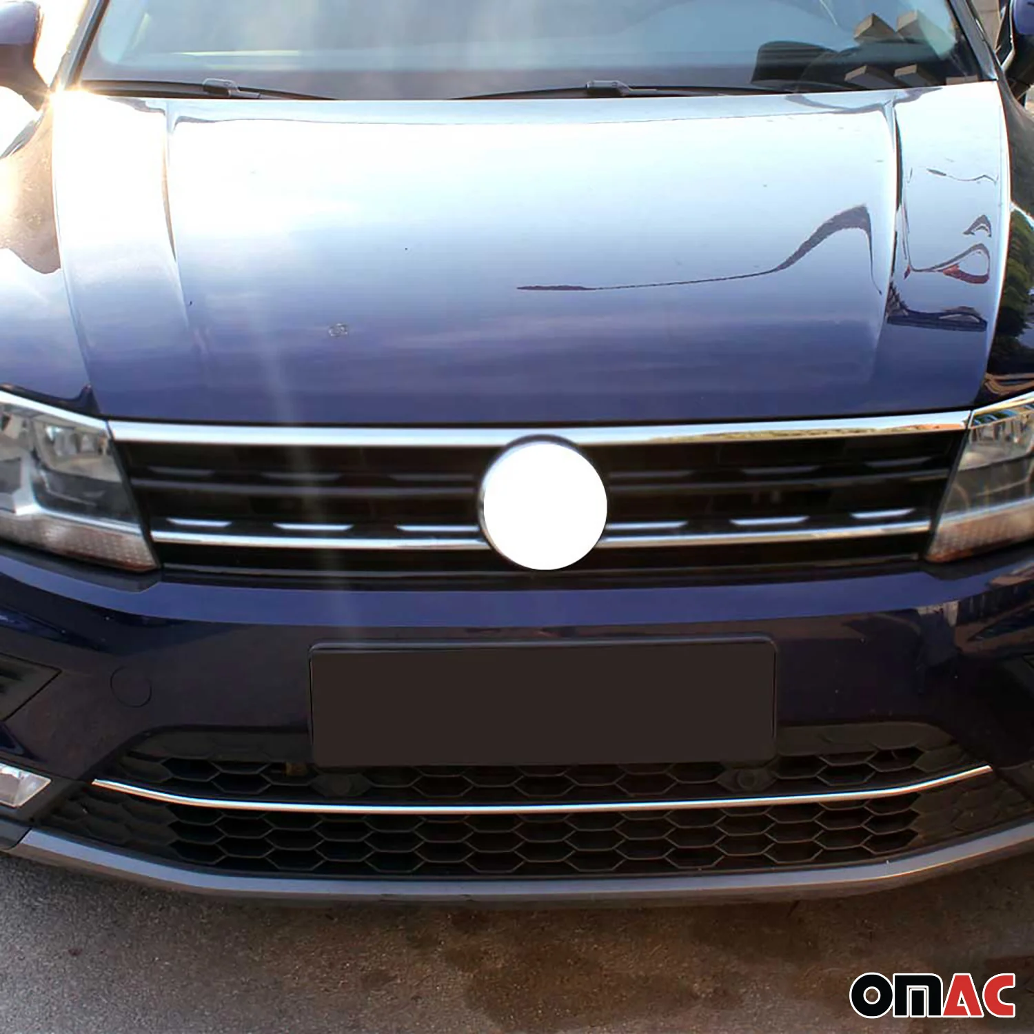 Front Bumper Trim Molding for VW Tiguan Allspace 2018-2020 Stainless Steel 1 Pc - Image 3