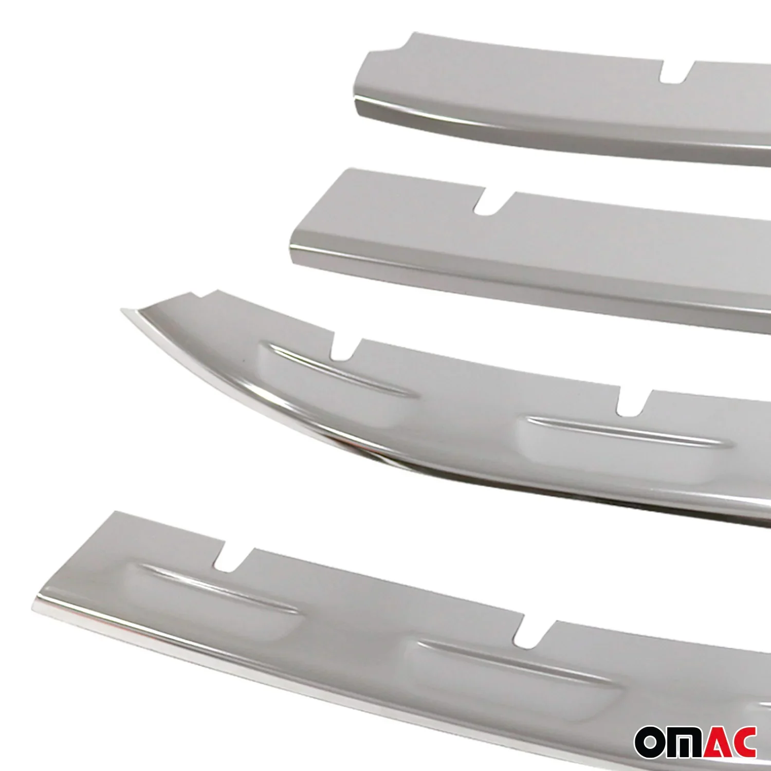 2022-2024 VW Tiguan Front Bumper Grill Trim Molding Stainless Steel Silver 4 Pcs - Image 8