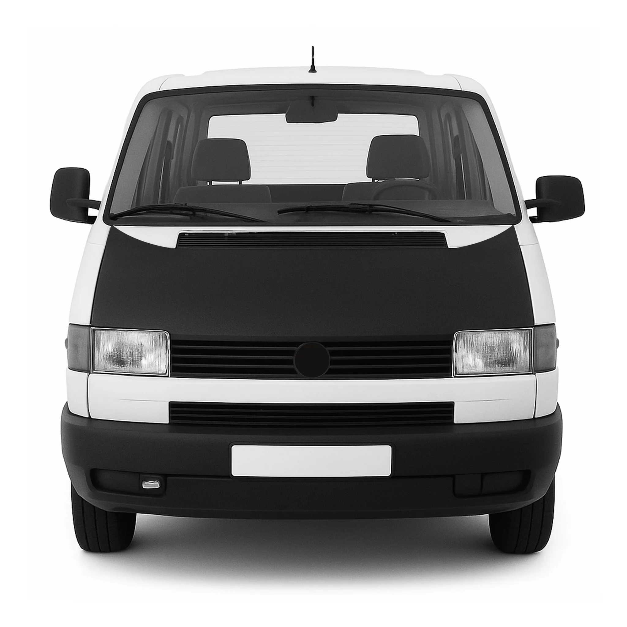1993-2003 VW Eurovan Car Bonnet Mask Hood Bra Short End Black Full Coverage