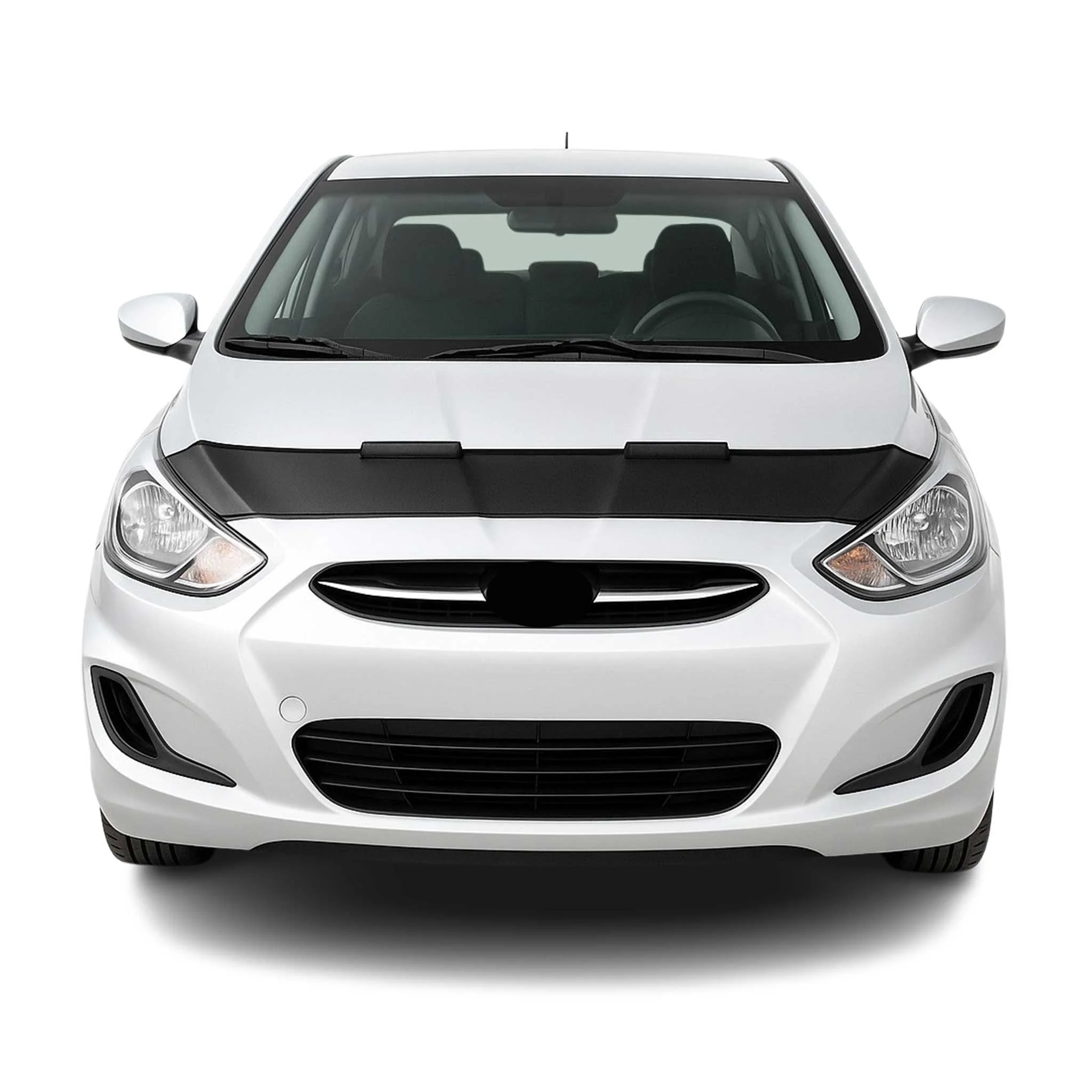 2011-2018 Hyundai Accent Blue Car Bonnet Mask Hood Bra Black 1 Pc