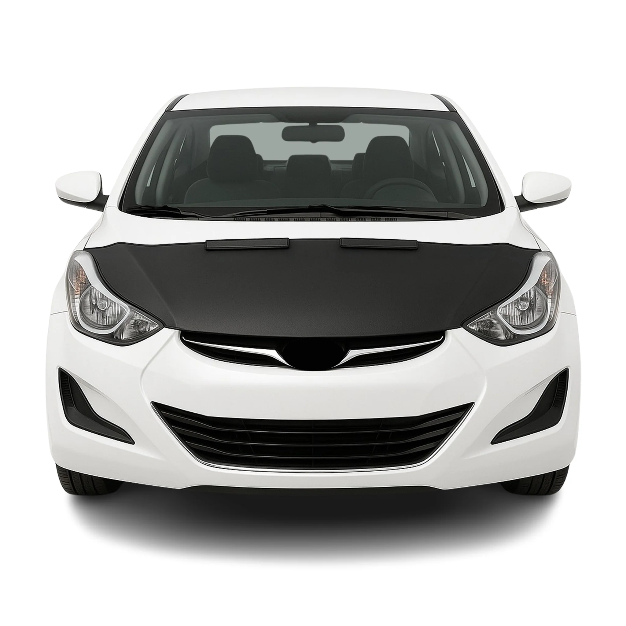 2011-2016 Hyundai Elantra Car Bonnet Mask Hood Bra Black 1 Pc