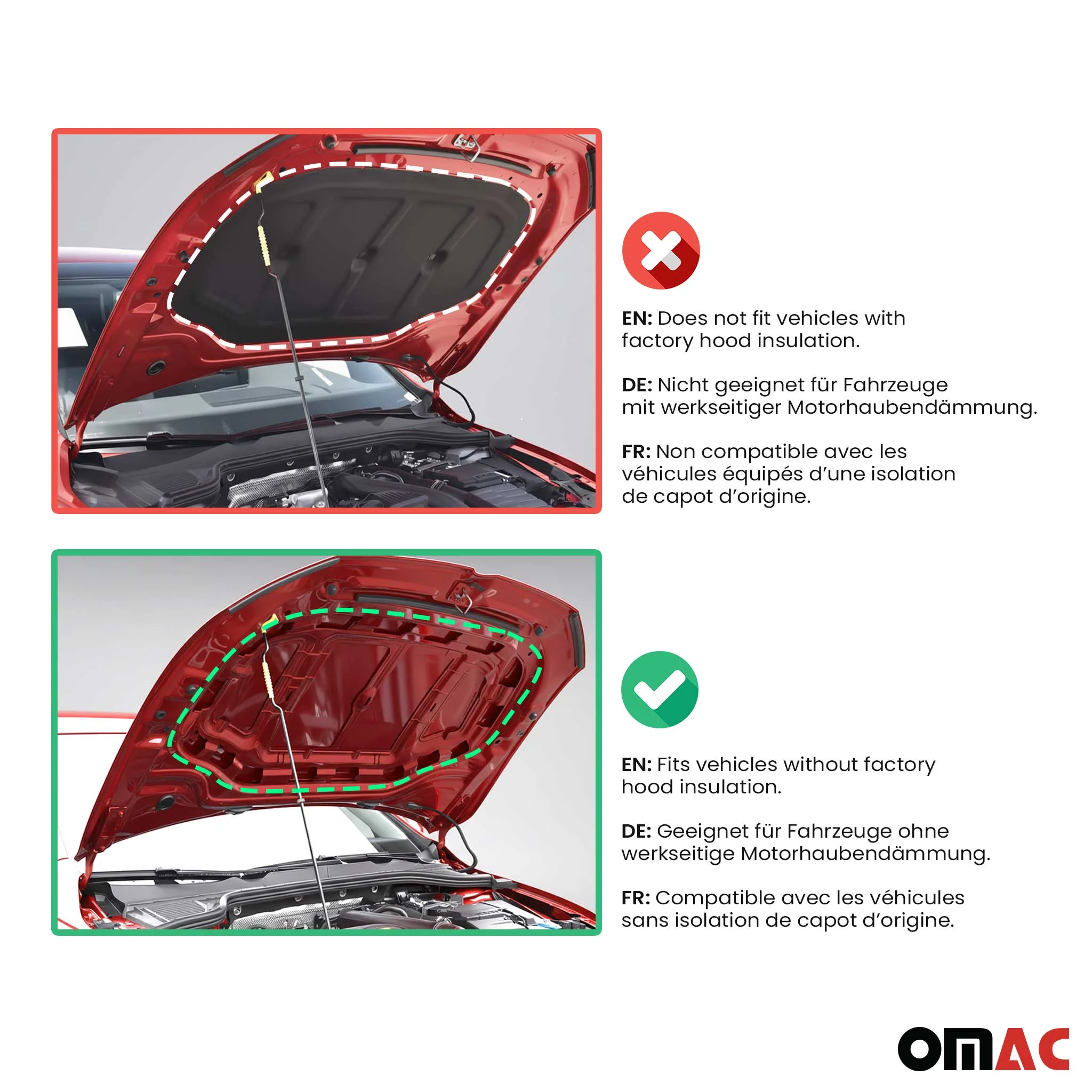 2011-2016 Hyundai Elantra Car Bonnet Mask Hood Bra Black 1 Pc - Image 3