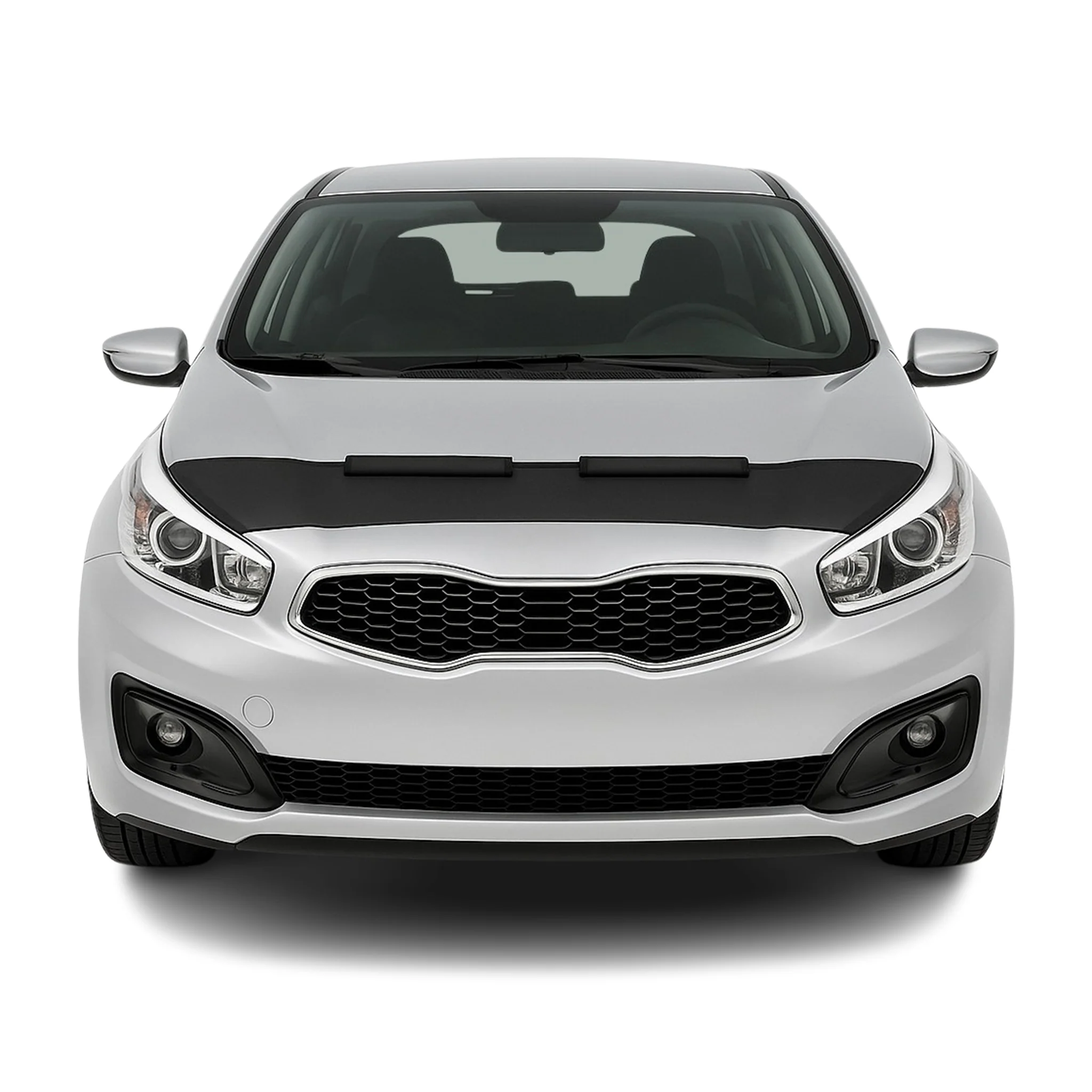 2012-2016 Kia Cee'd Car Bonnet Mask Hood Bra Black 1 Pc