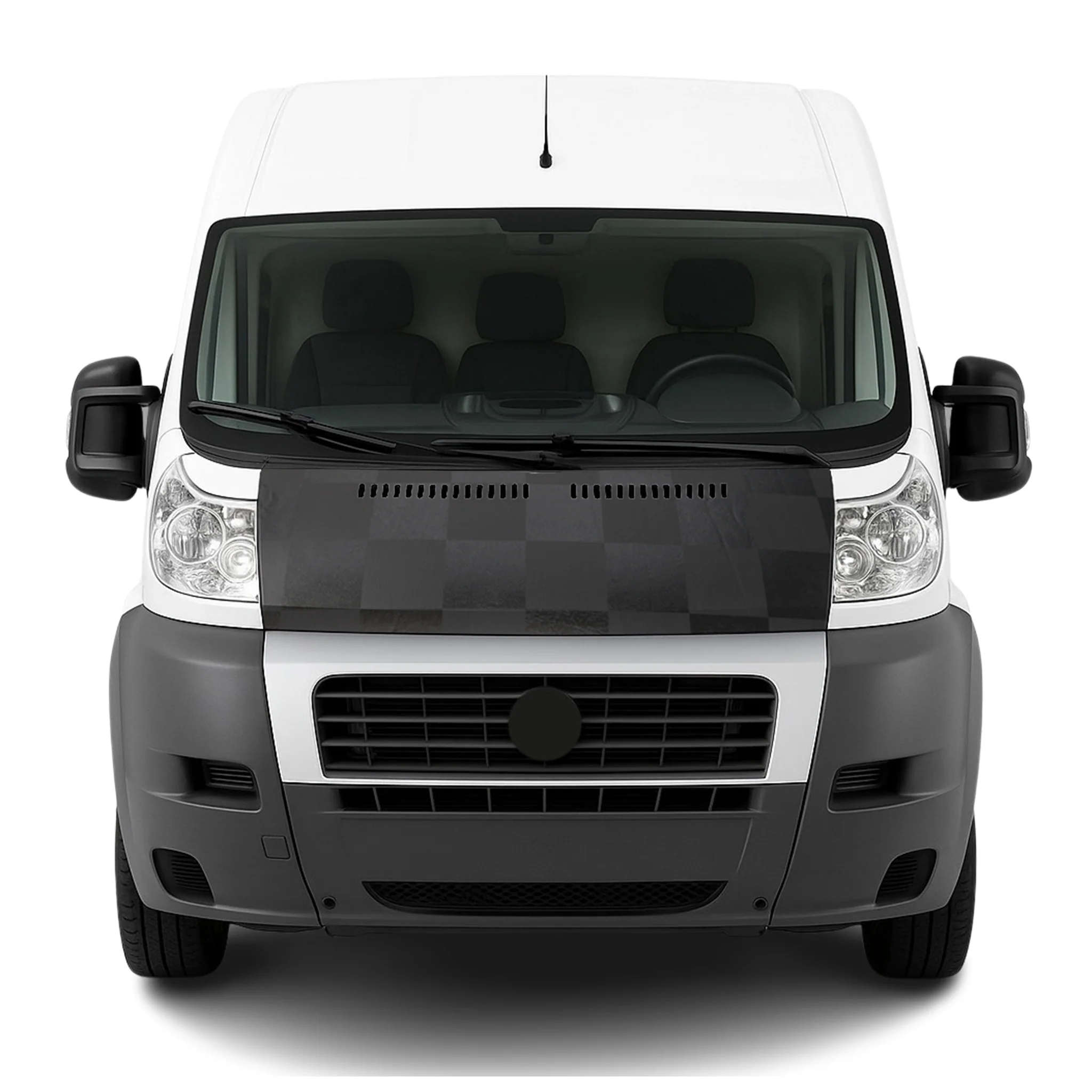 2014-2022 RAM ProMaster Car Bonnet Mask Hood Bra Full Coverage Chequered