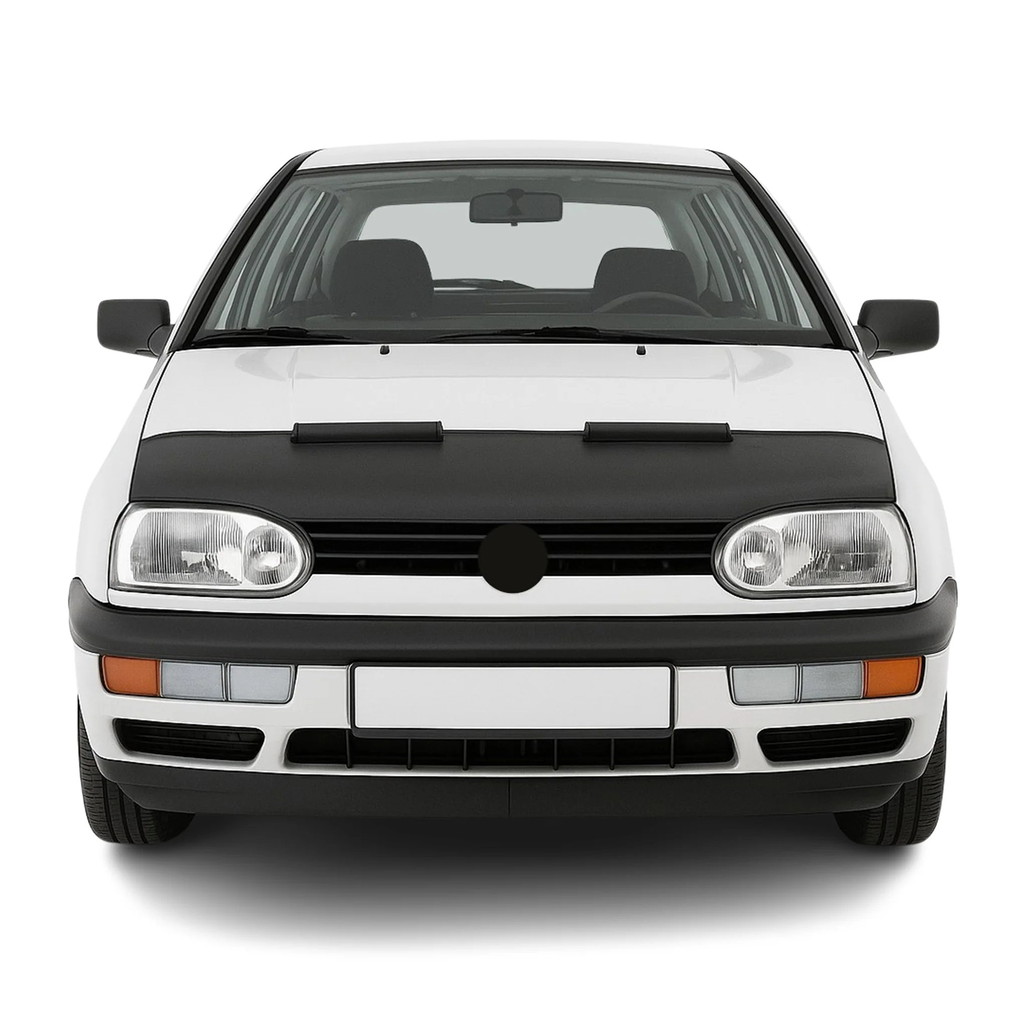 1991-1997 VW Golf Mk3 Car Bonnet Mask Hood Bra Black 1 Pc