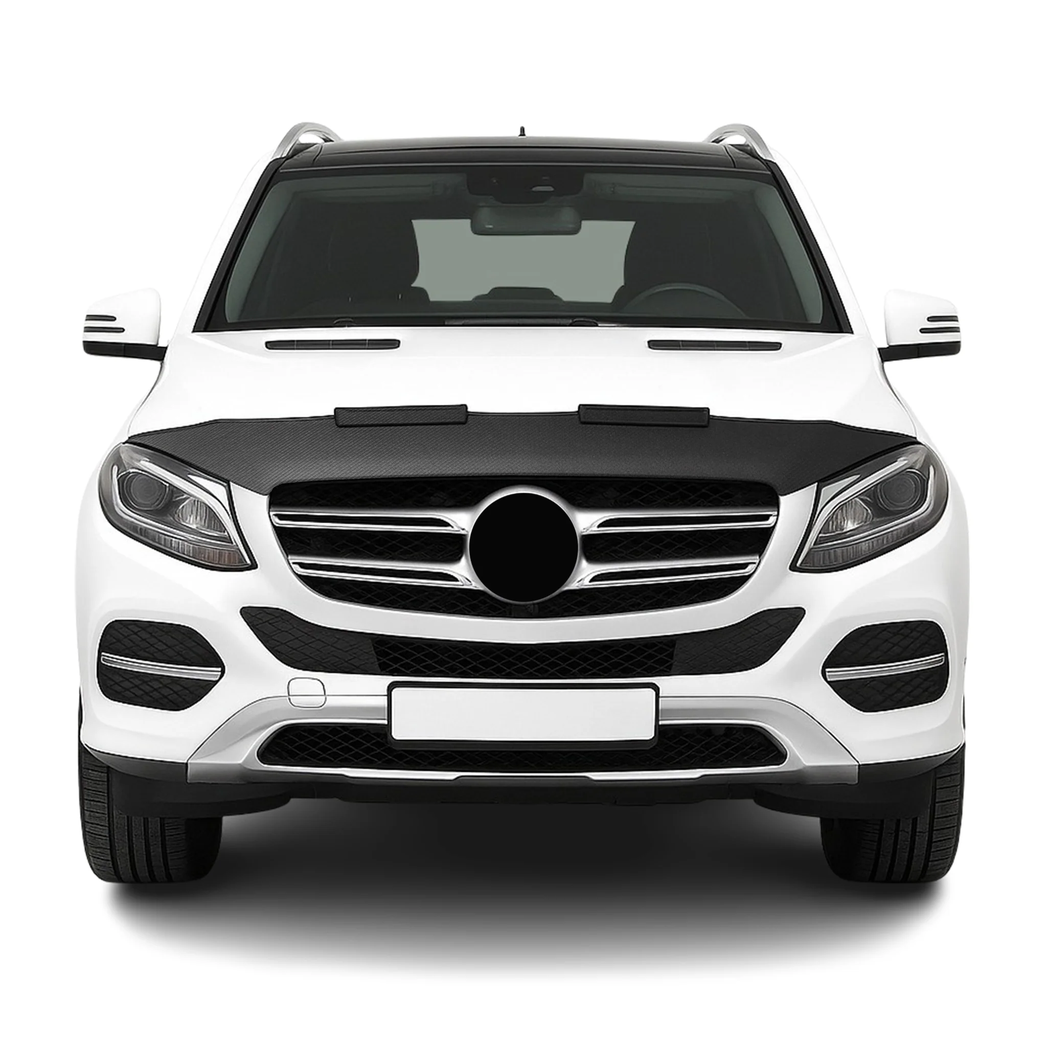 2016-2019 Mercedes GLE Class W166 Car Bonnet Mask Hood Bra Half Carbon