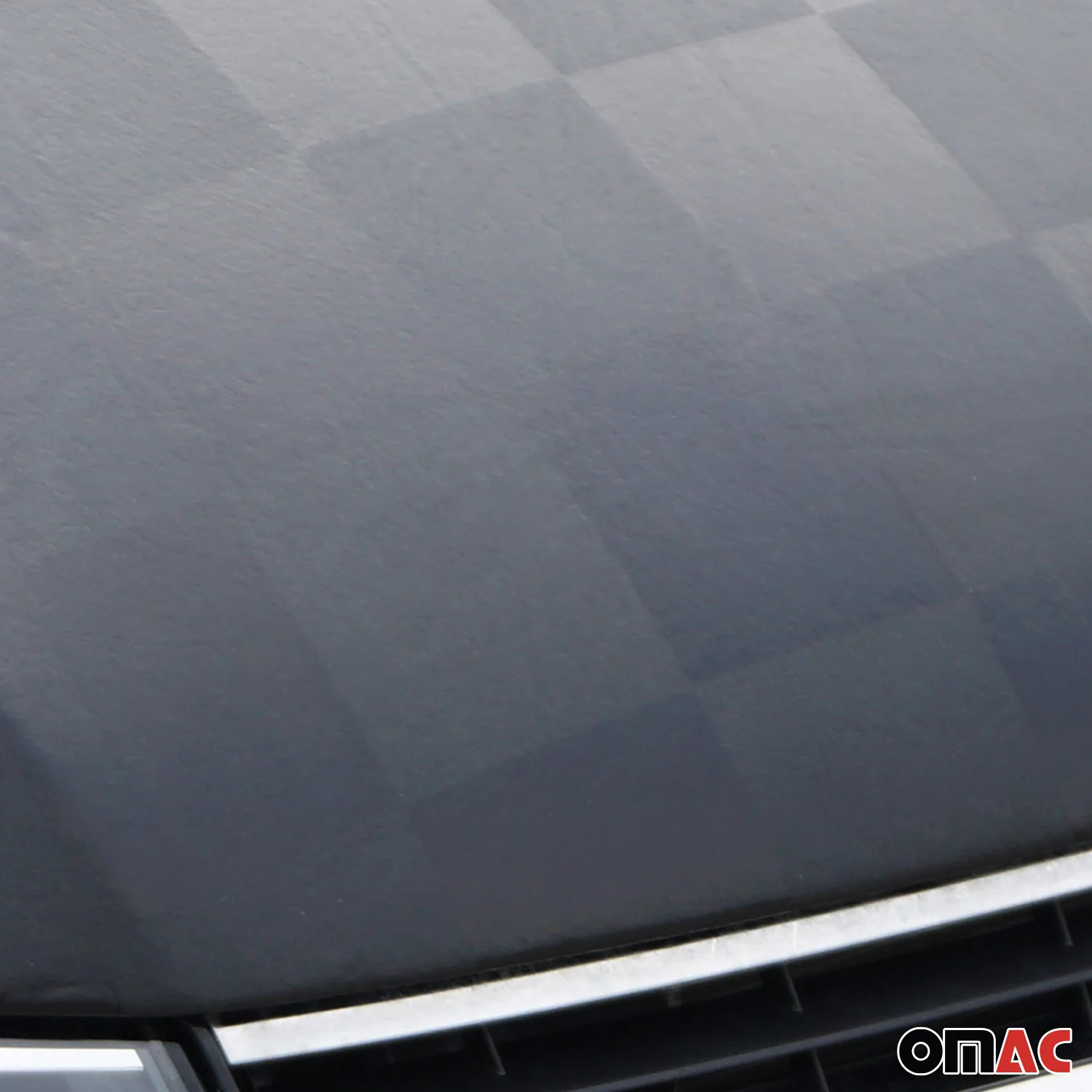 2005-2011 Mercedes M Class W164 Car Bonnet Mask Hood Bra Half Chequered - Image 5