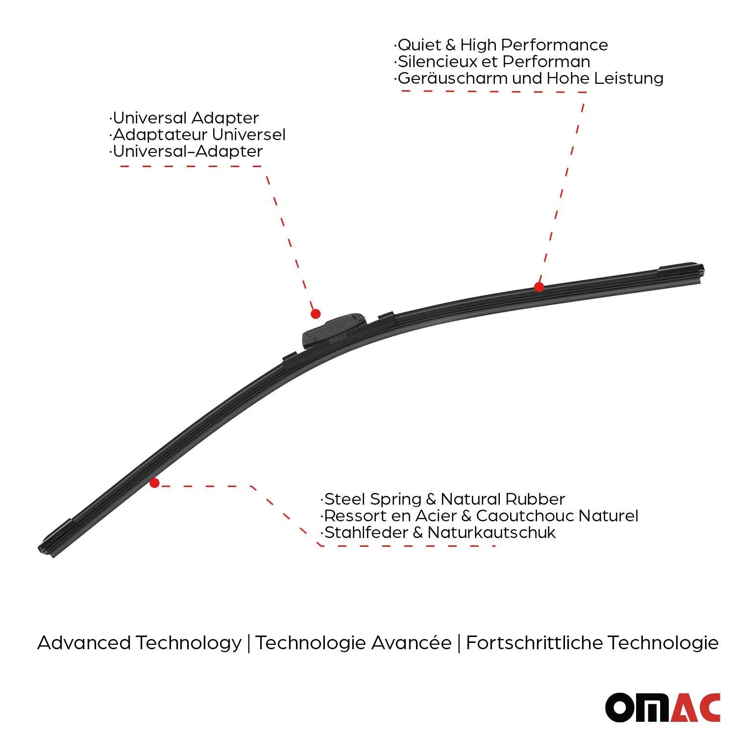 2007-2015 Lexus RX330 RX350 RX400H RX450H Front & Rear Windshield Wiper Blades Set - Image 4