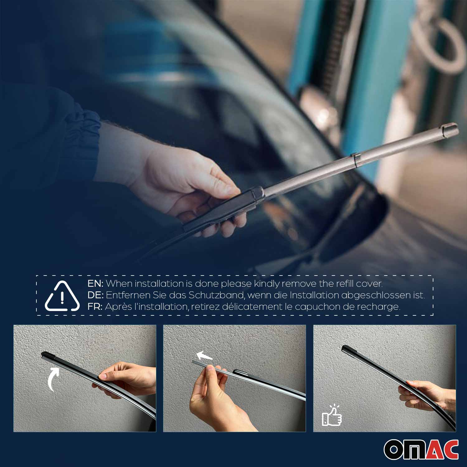 2013-2020 Ford Fusion Sedan Front Windshield Wiper Blades Set - Image 7