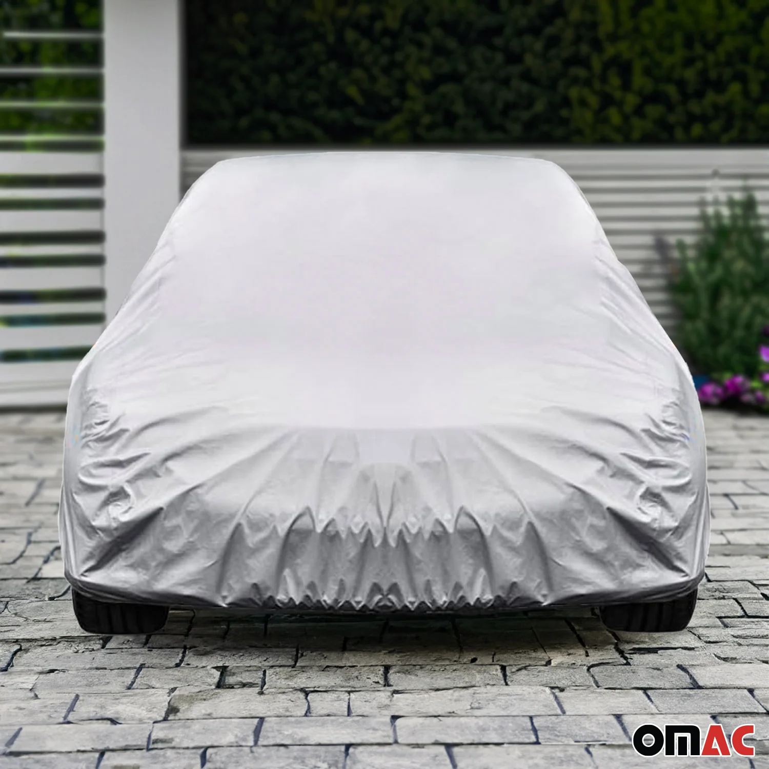 Full 13,6FT Car Protective Cover All Weather Outdoor Rain Dust Hatchback Grey - Image 5