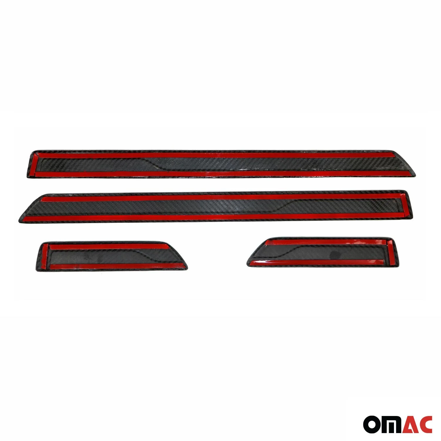 VW Golf Door Sill Scuff Plate Scratch Protector Carbon Fiber 4 Pcs - Image 5