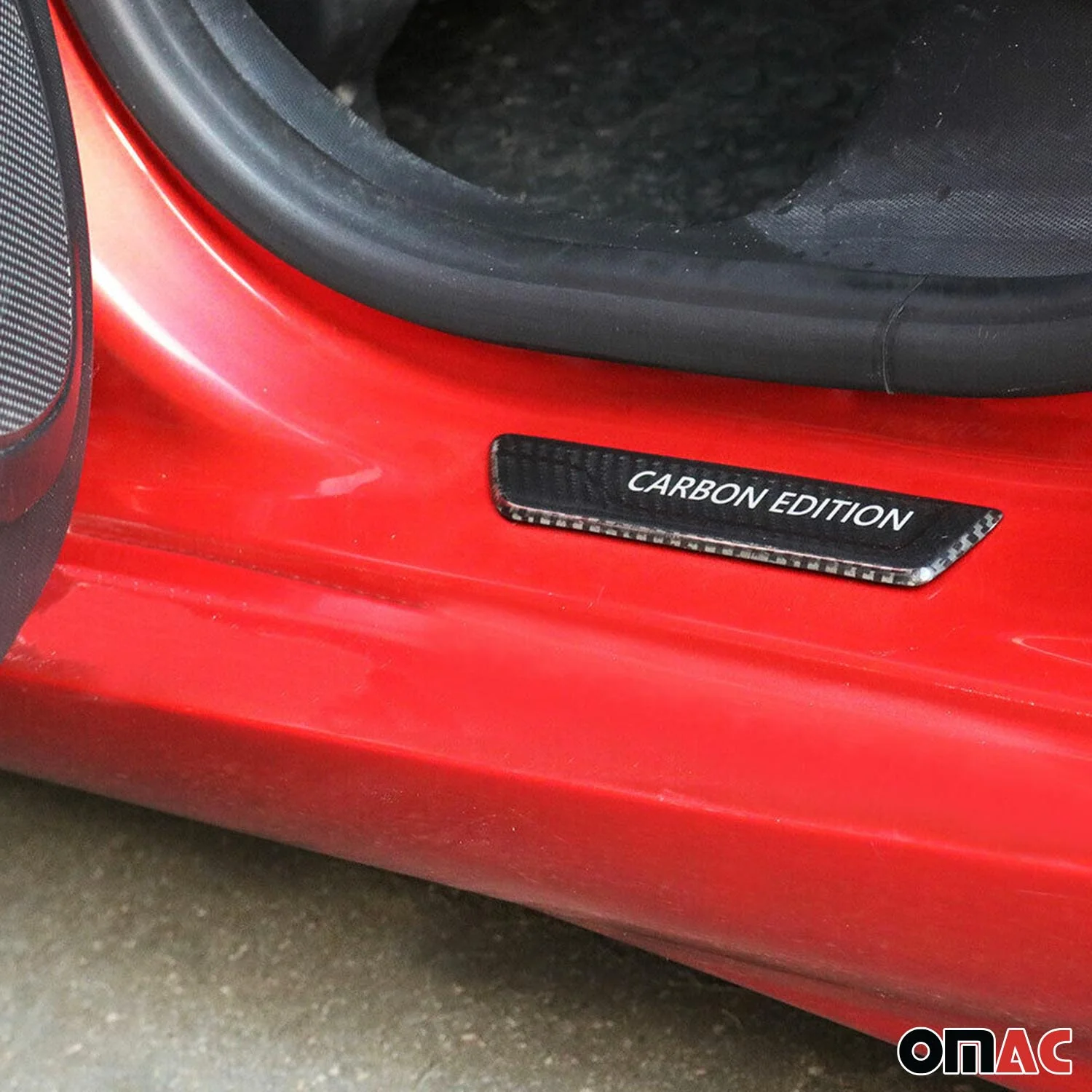 VW Golf Door Sill Scuff Plate Scratch Protector Carbon Fiber 4 Pcs - Image 7