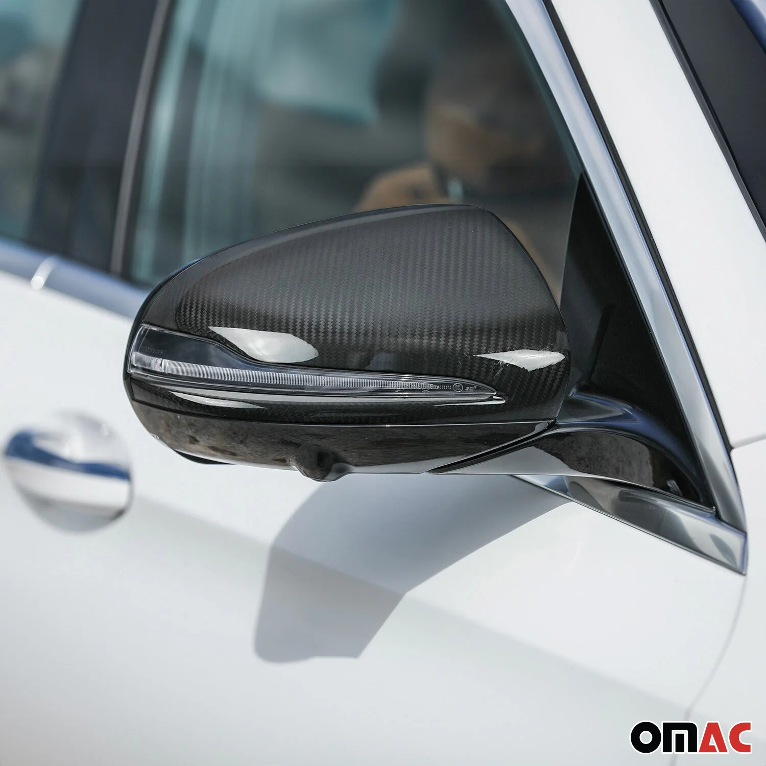 2016-2022 Mercedes GLC Class X253 Side Mirror Cover Caps Carbon Fiber 2Pcs - Image 2