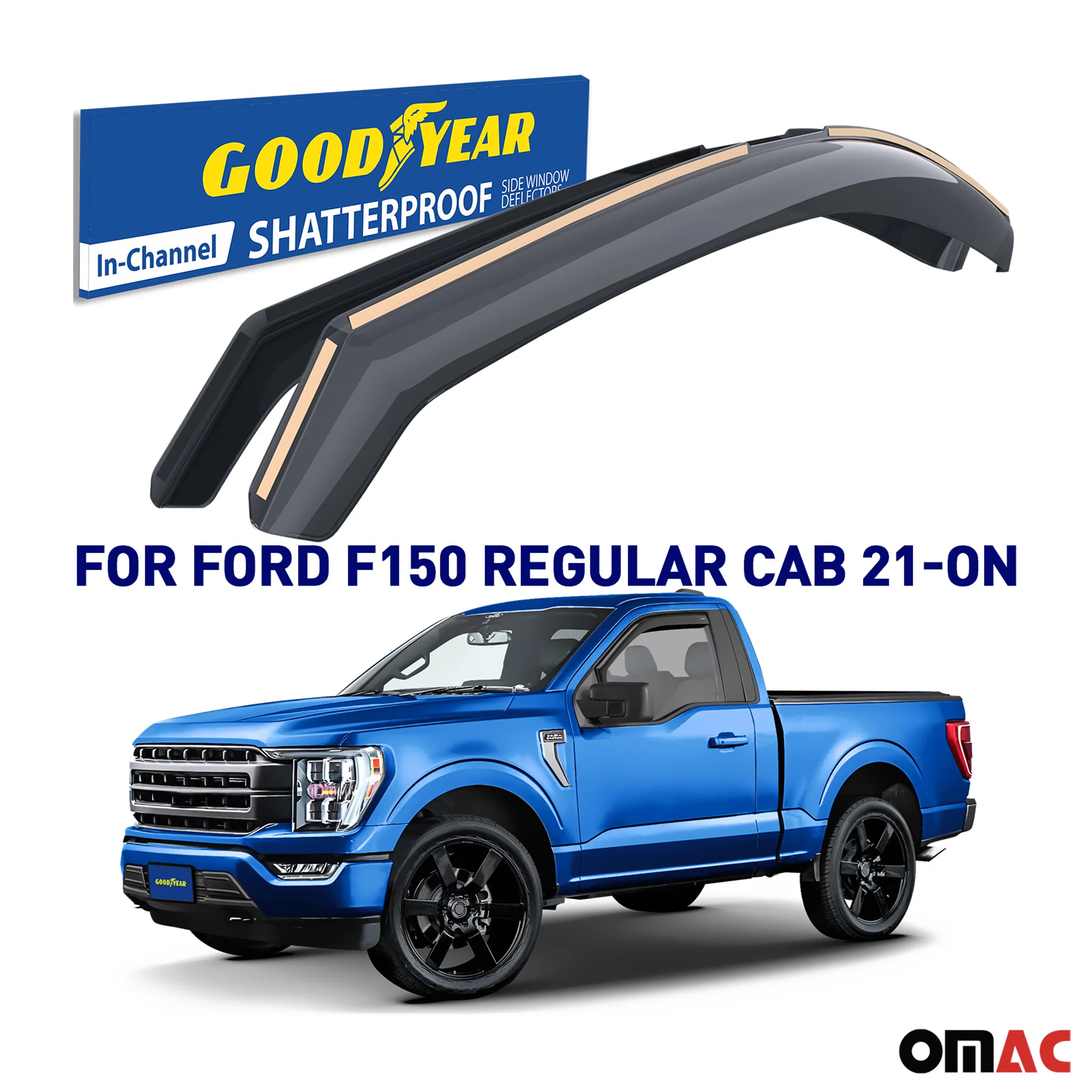 Goodyear Wind Deflector for Ford F250 F350 F450 F550 Super Duty 2025 SuperCab 2x - Image 2