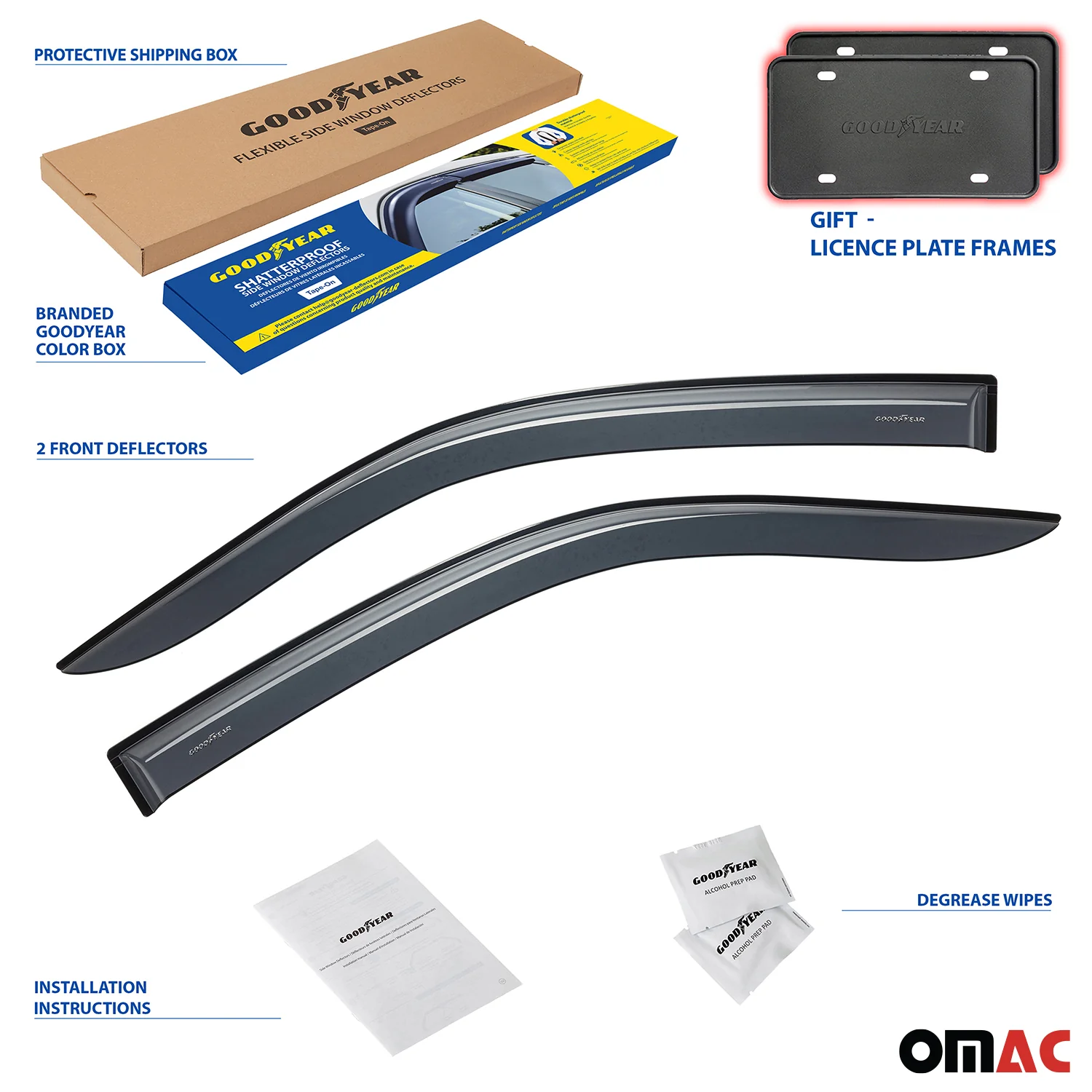 Goodyear Wind Deflector for Ford F250 F350 F450 Super Duty 2017-2025 SuperCab - Image 4