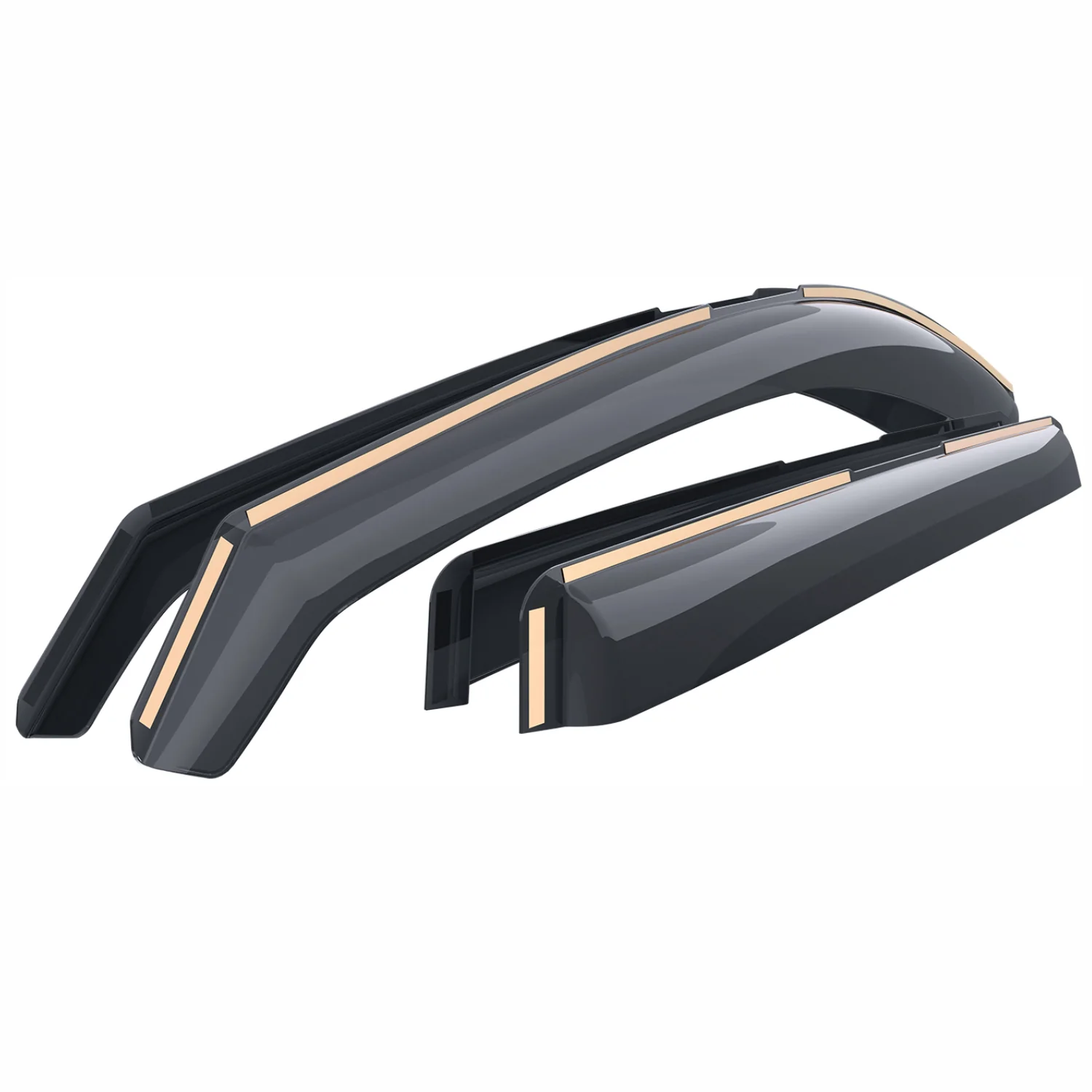 Goodyear Wind Deflectors for Subaru XV Crosstrek 2024-2025 In-channel Smoke 4x