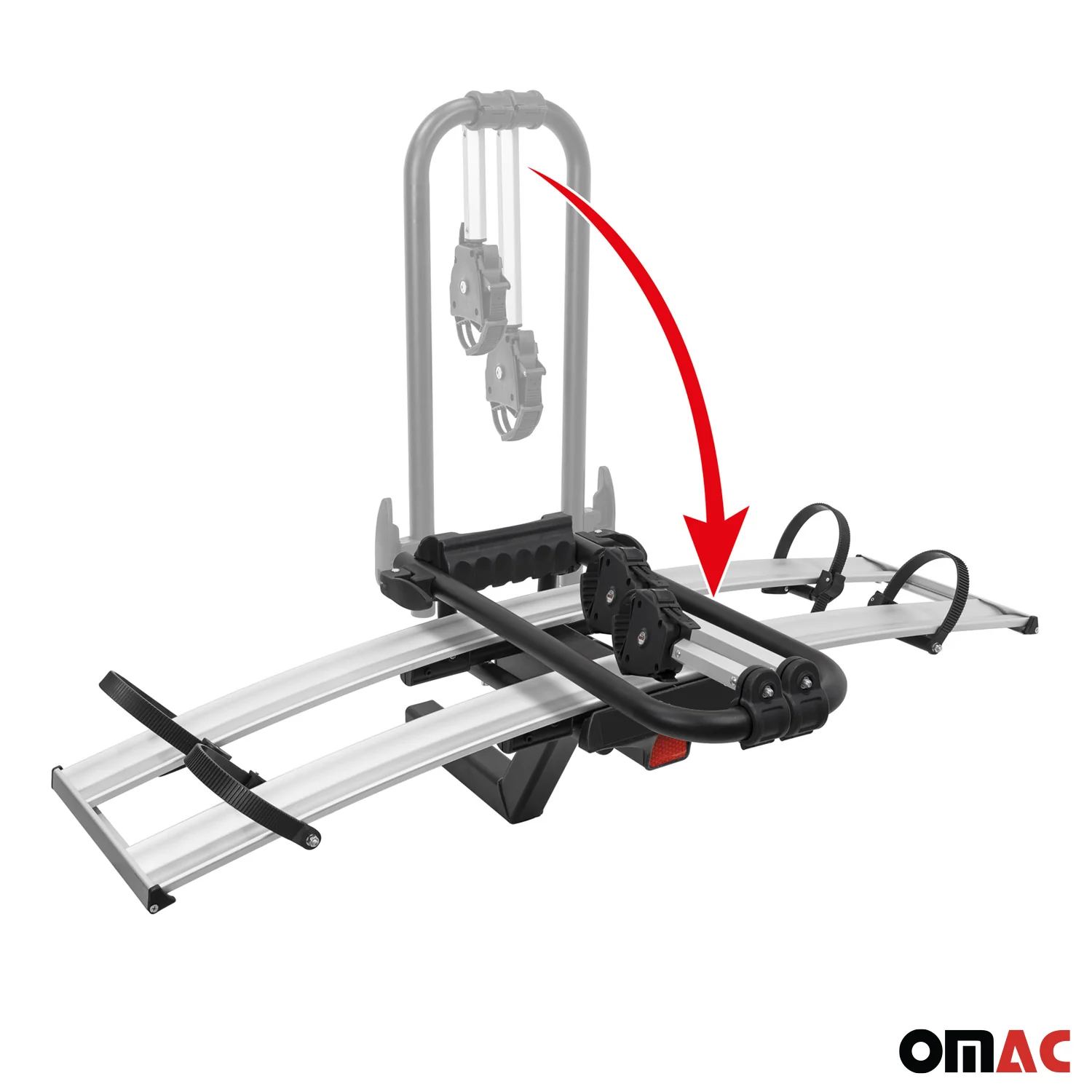 Hitch Mounted Foldable 2 Bicycle Carrier 2” Receiver Car Truck SUV - Image 4