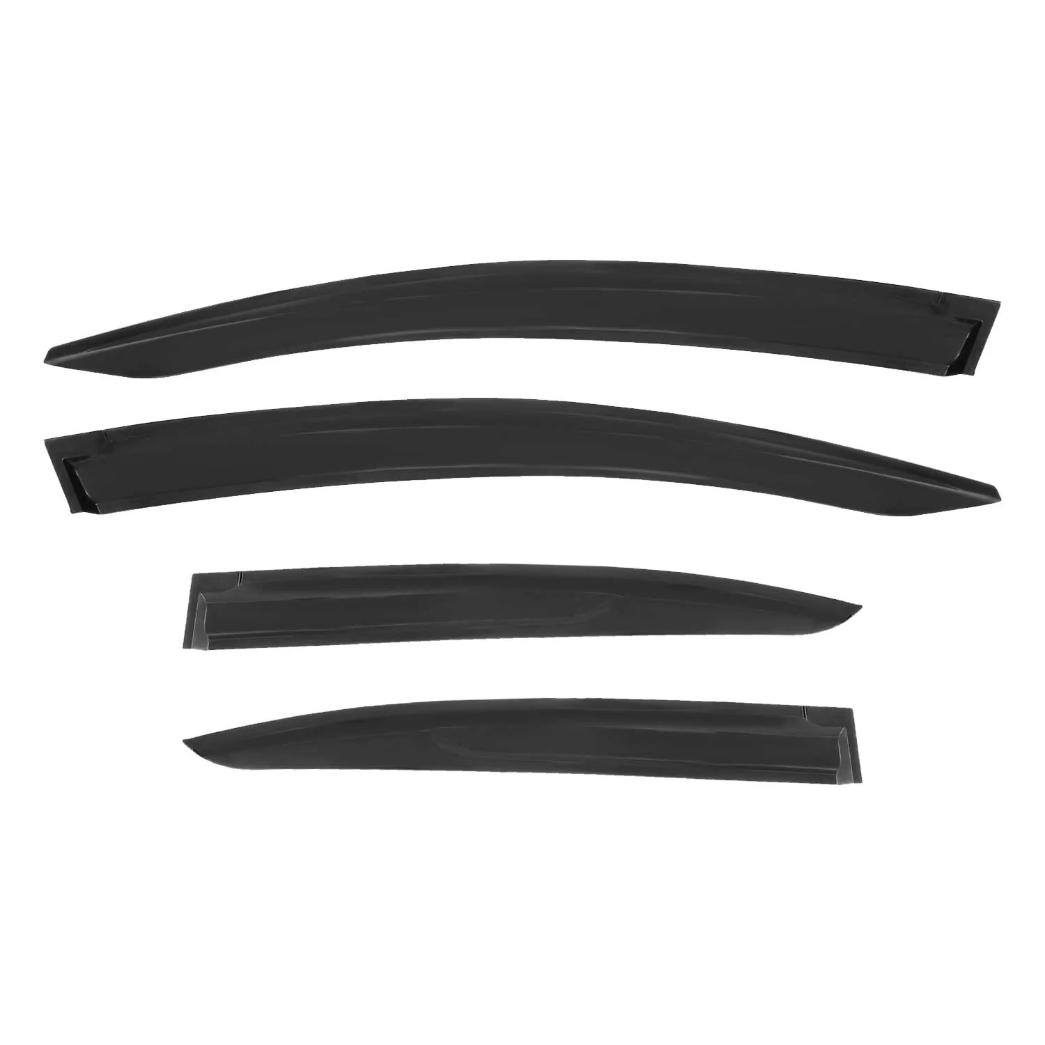 2012-2015 Honda Civic Sedan Window Visor Vent Rain Deflector 4Pcs Smoke - Image 2