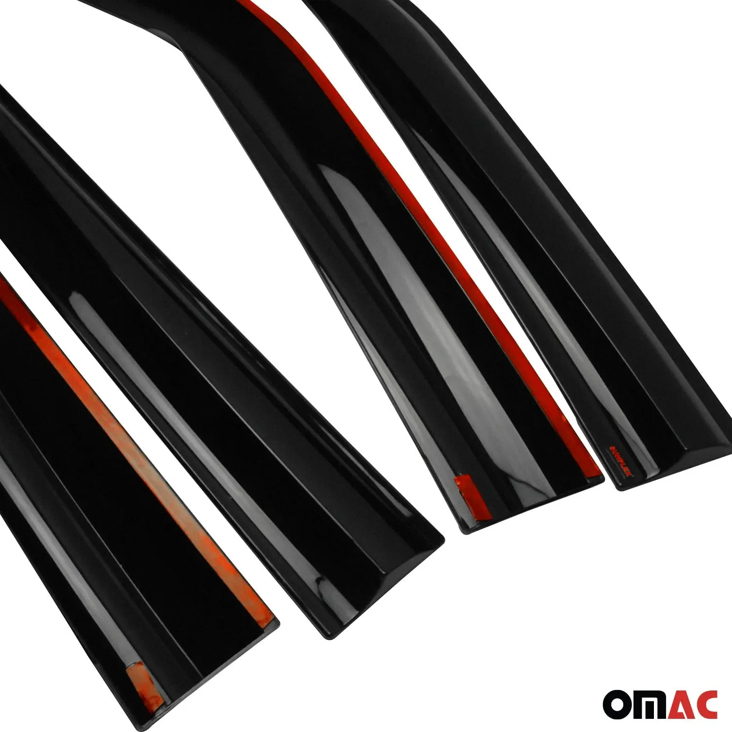 2015-2022 RAM ProMaster City Bug Shield Hood Deflector & Window Visor Kit 4Pcs Smoke - Image 8