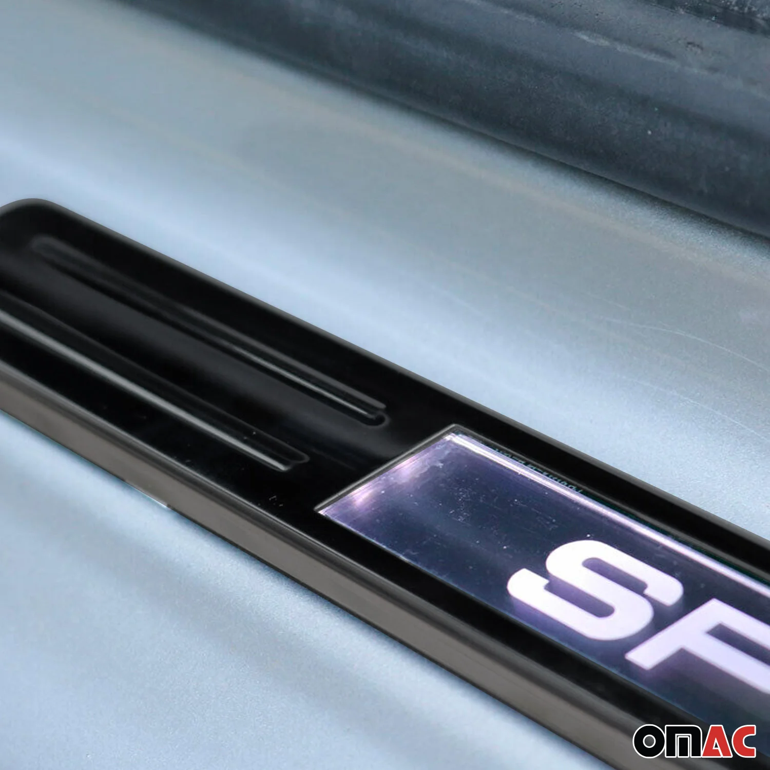 Chevrolet Door Sill Scuff Plate Illuminated Sport Stainless Steel Dark 4 Pcs - Image 7