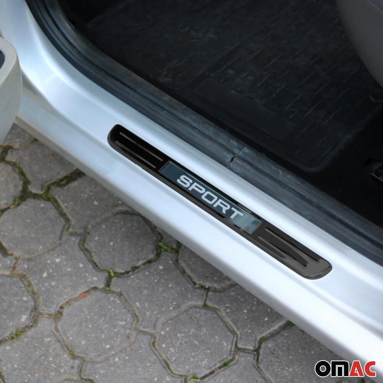 Infiniti Door Sill Scuff Plate Illuminated Sport Stainless Steel Dark 4 Pcs - Image 2