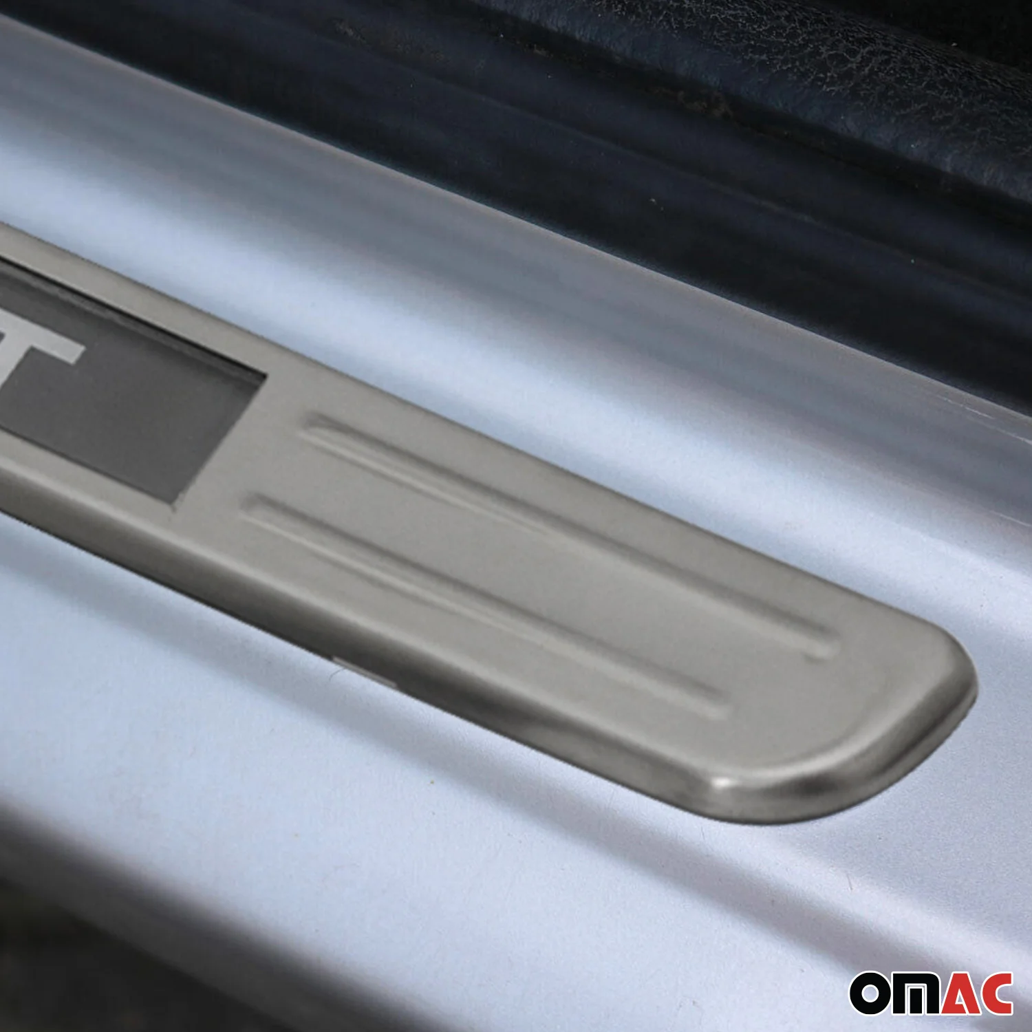 Dodge Door Sill Scuff Plate Illuminated Brushed Stainless Steel Brushed Silver 4Pcs - Image 6