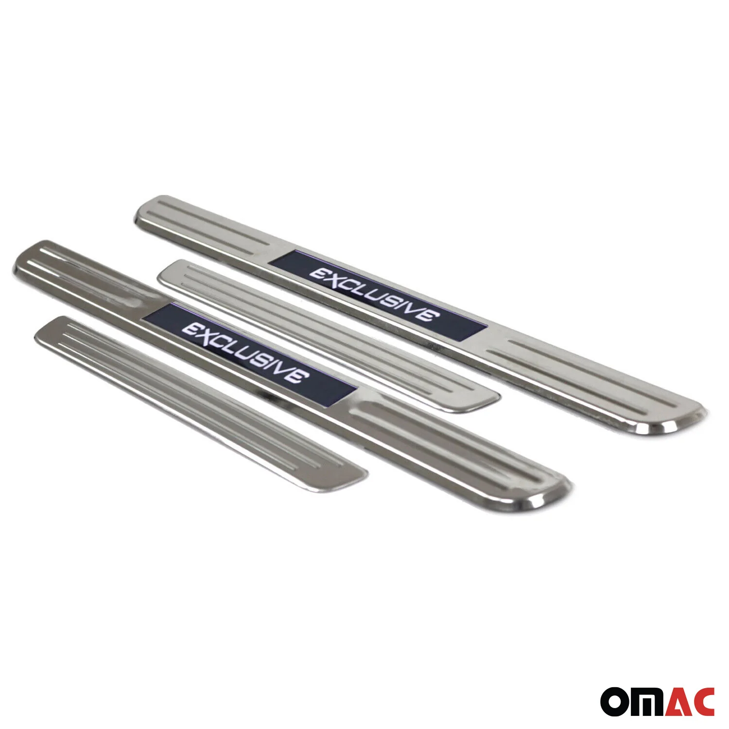 Mercedes GLK GLC Class Door Sill Scuff Plate Illuminated Exclusive Stainless Steel Silver 4Pcs - Image 3