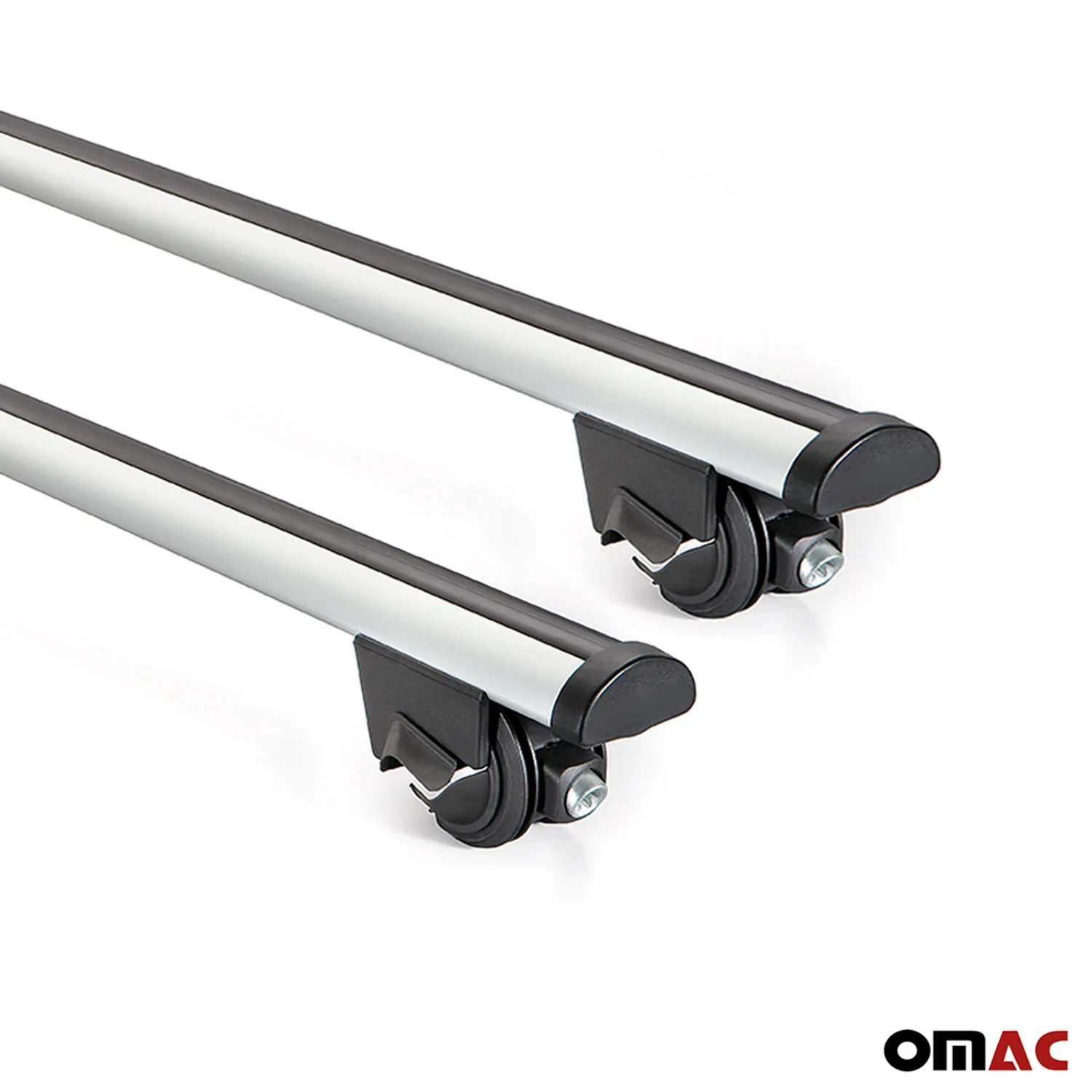 47.2" Roof Rack Cross Bars Carrier Rails Roof Bar Aluminium 2 Pcs Lockable Silver - Image 12