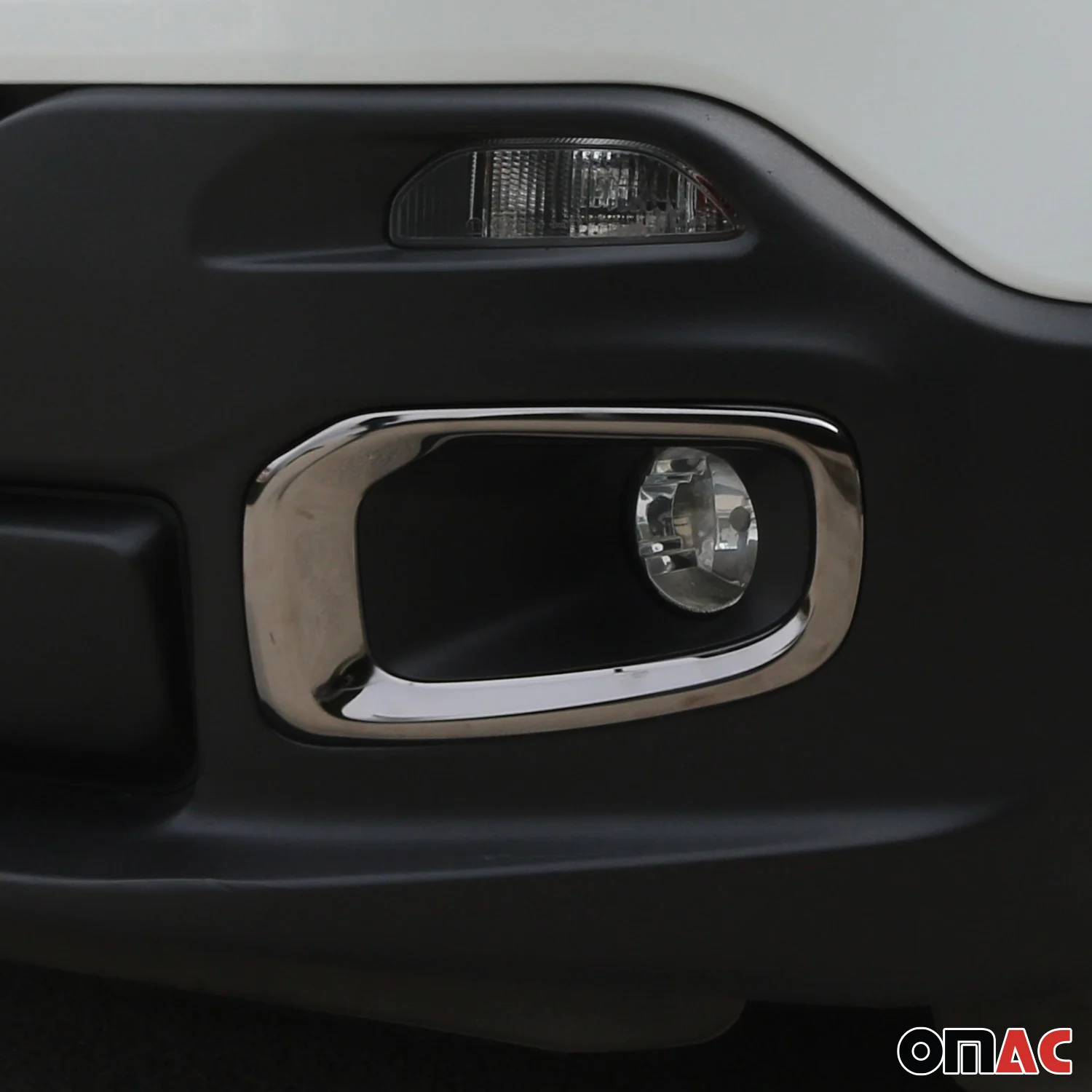 2015-2018 Jeep Renegade Fog Light Lamp Bezel Cover Steel Dark 2 Pcs - Image 6