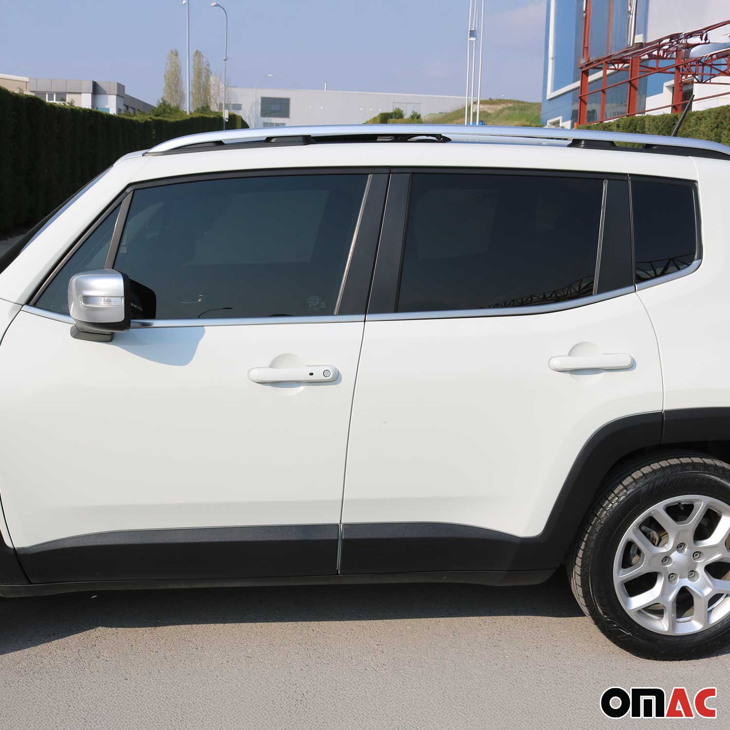 2015-2024 Jeep Renegade Window Molding Trim Streamer Brushed Steel Silver 6x - Image 2