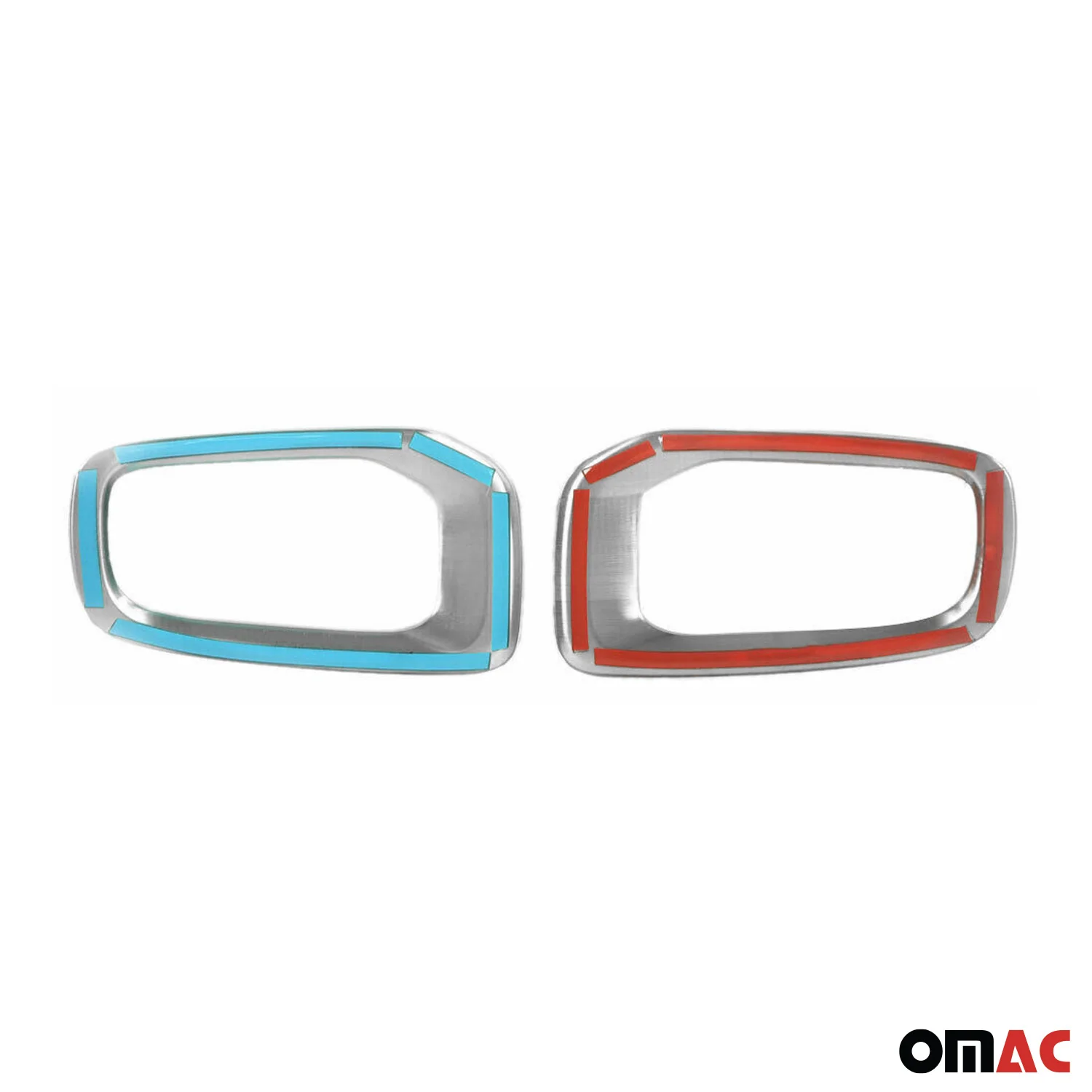 2015-2018 Jeep Renegade Fog Light Lamp Bezel Cover Steel Silver 2 Pcs - Image 5
