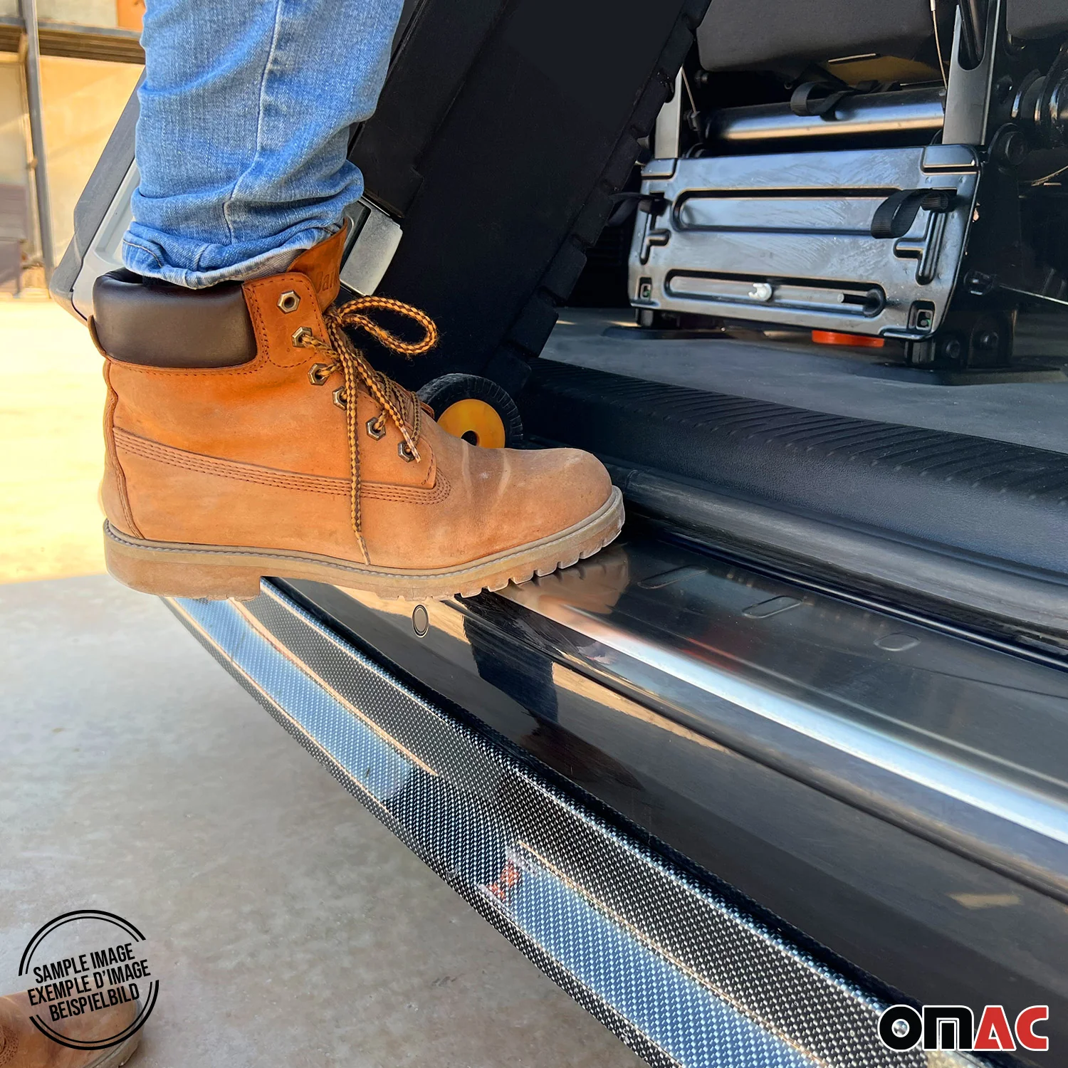 2015-2024 Jeep Renegade Rear Bumper Sill Cover Protector Guard Steel Silver - Image 10
