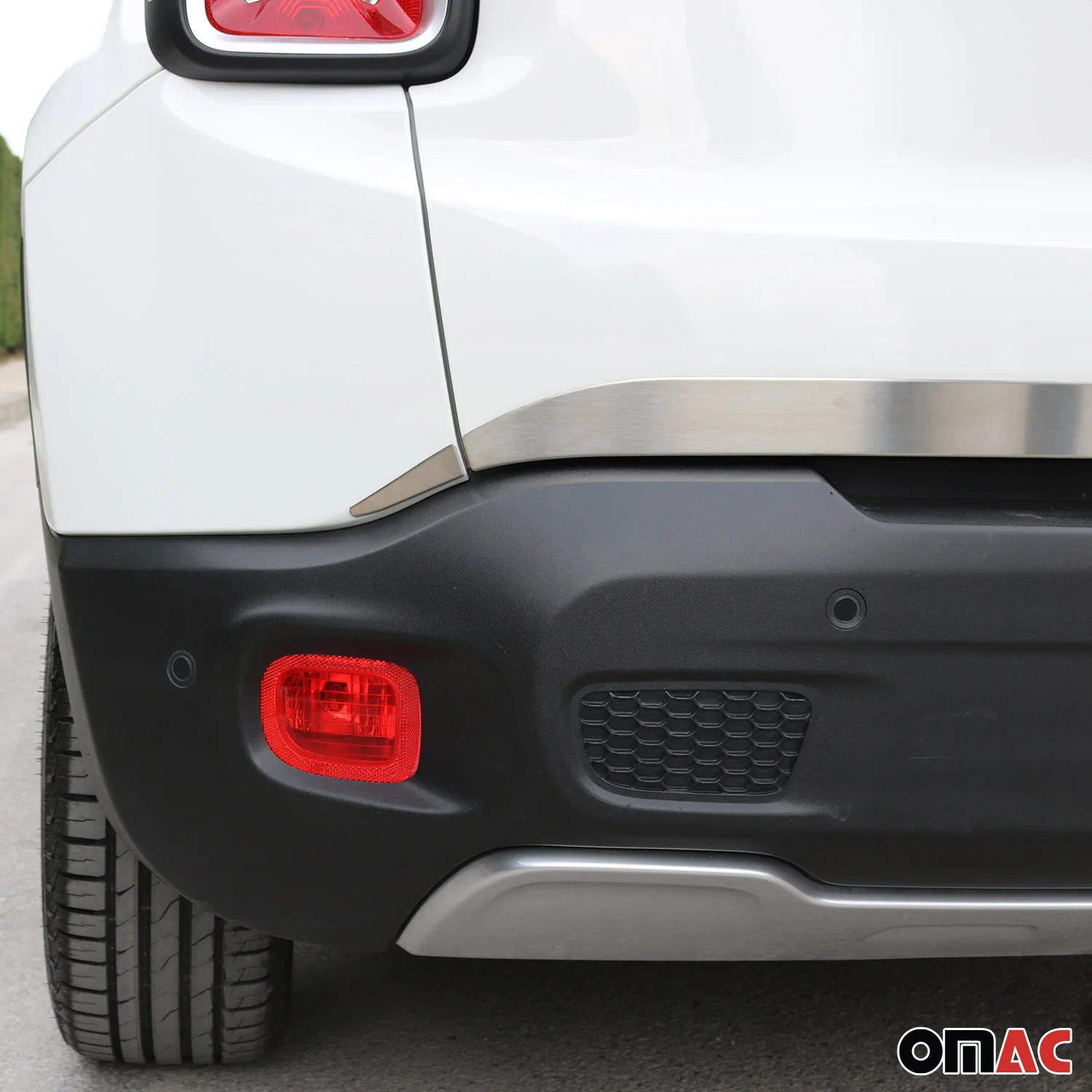 2015-2018 Jeep Renegade Rear Trunk Lid Molding Trim Steel Silver 3 Pcs - Image 3
