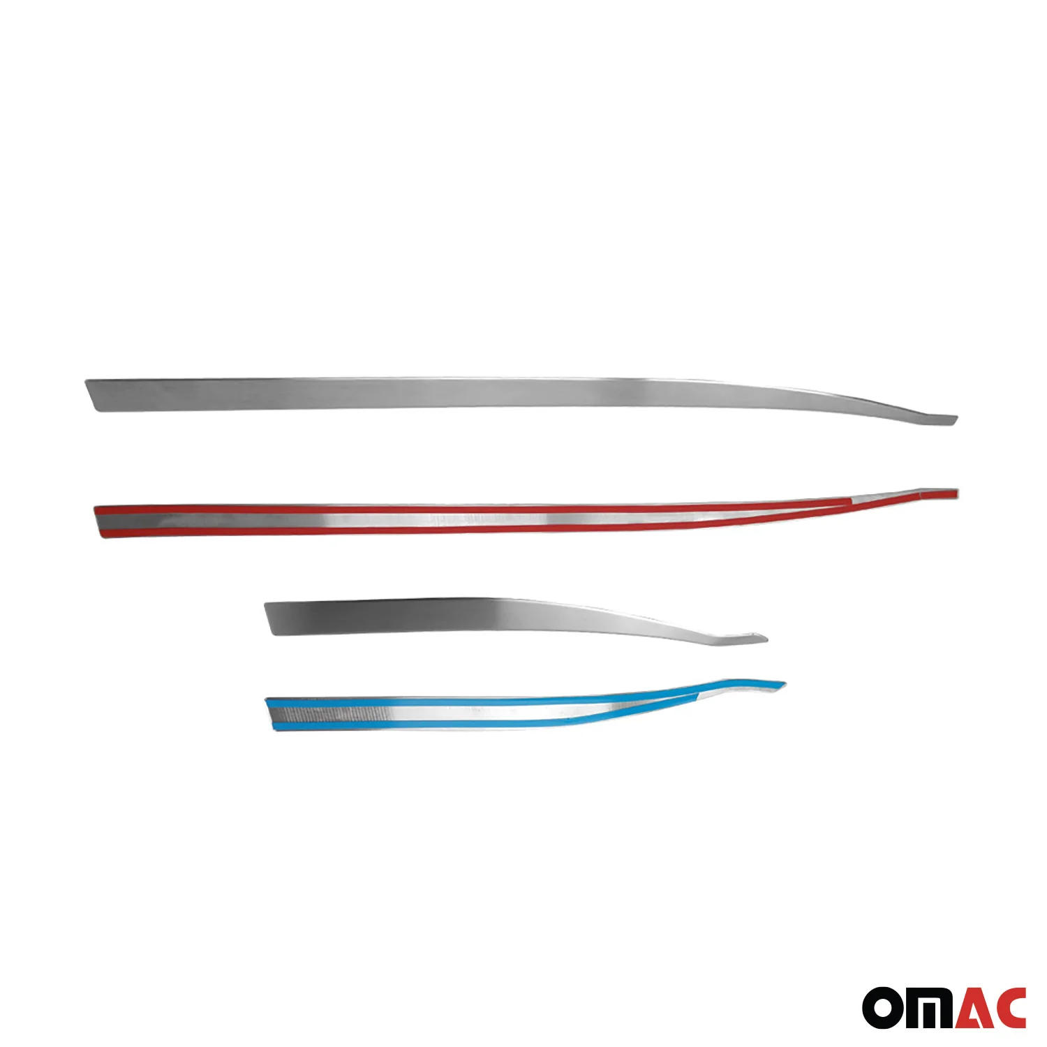 2015-2024 Jeep Renegade Side Door Molding Trim Brushed Steel Silver 4x - Image 8