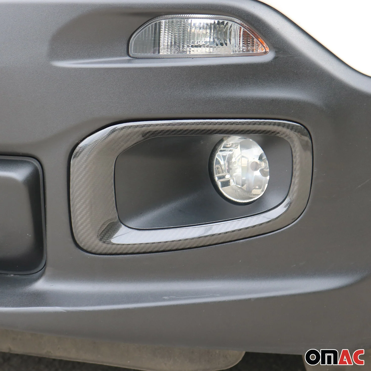 2015-2018 Jeep Renegade Fog Light Lamp Bezel Cover Carbon Fiber Black 2 Pcs - Image 6