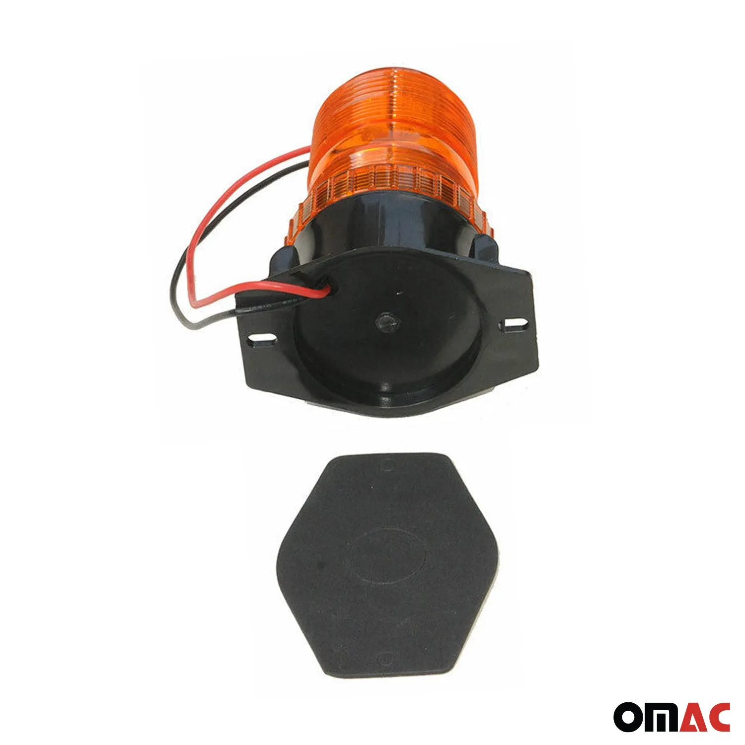 12V LED Warning Light Emergency Flashing Light Amber Color - Image 3