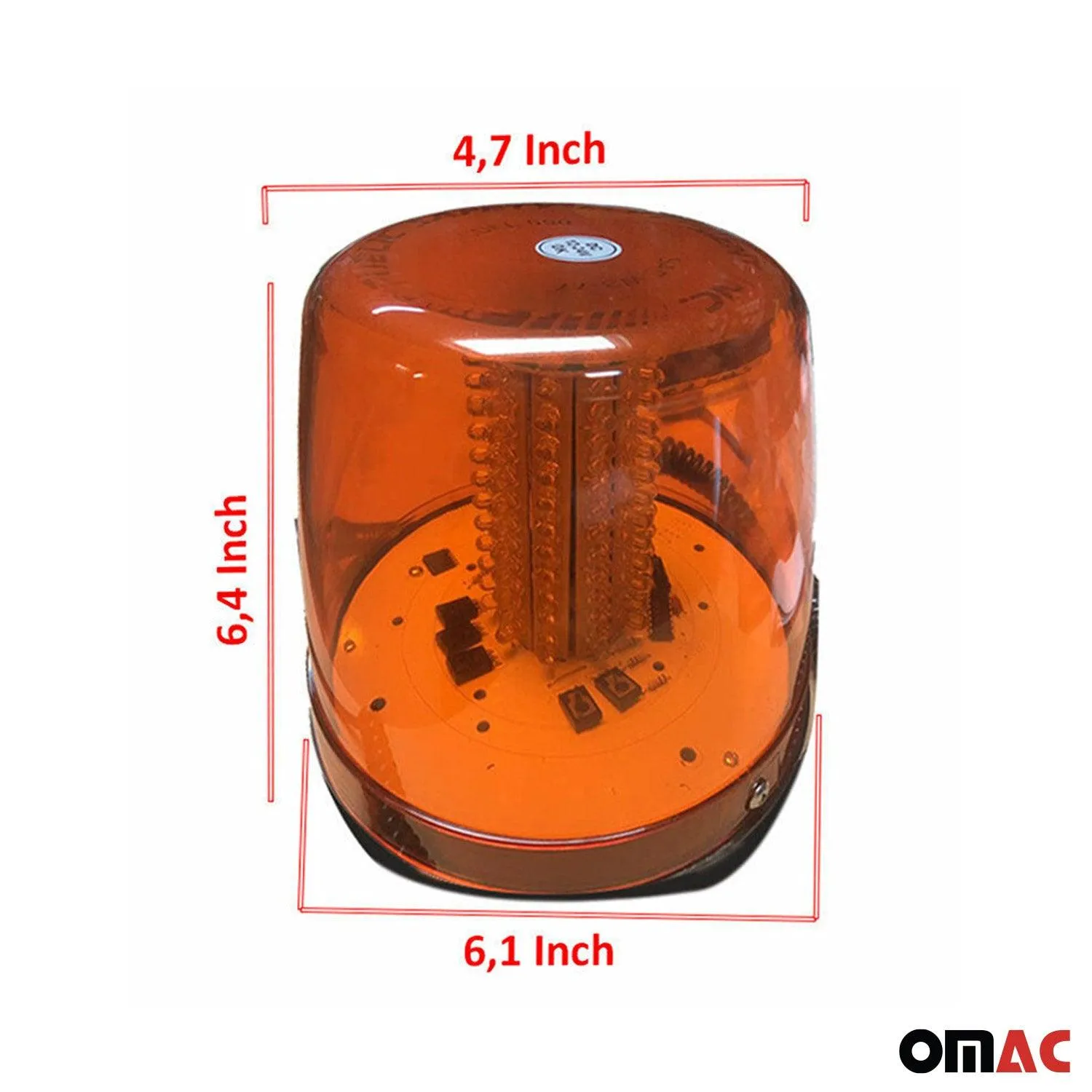 80 LED Car Strobe Light Warning Light Flash Beacon Light Rooftop Emergency Amber - Image 4