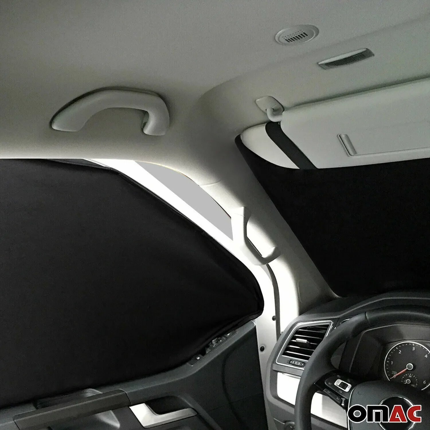 2014-2021 Ford Transit Connect Magnetic Curtains UV Protection Grey Black - Image 6