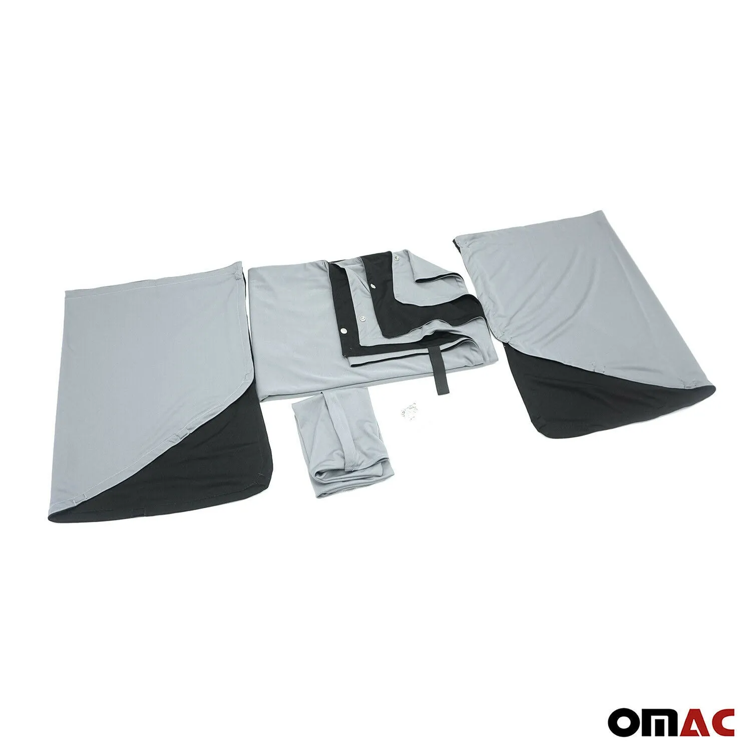 2015-2022 RAM ProMaster City Magnetic Window Curtains UV Protection Black - Image 3