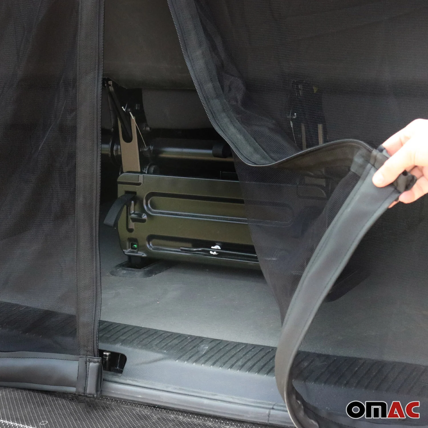 2015-2022 RAM ProMaster City Mosquito Net Bug Magnetic Screen Tailgate Black 1Pc - Image 2