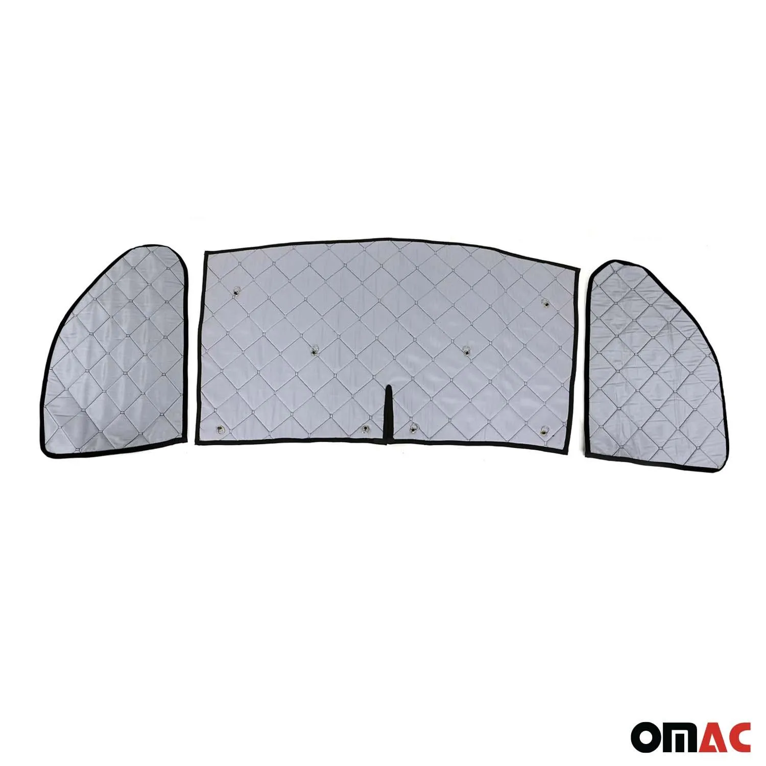 2015-2024 Ford Transit Thermal Windshield Sun Shade Magnetic Black 3Pcs - Image 5