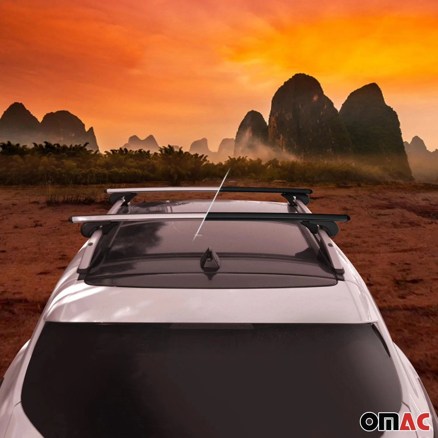 2000-2006 Mazda MPV Roof Rack Cross Bars Black - Image 7