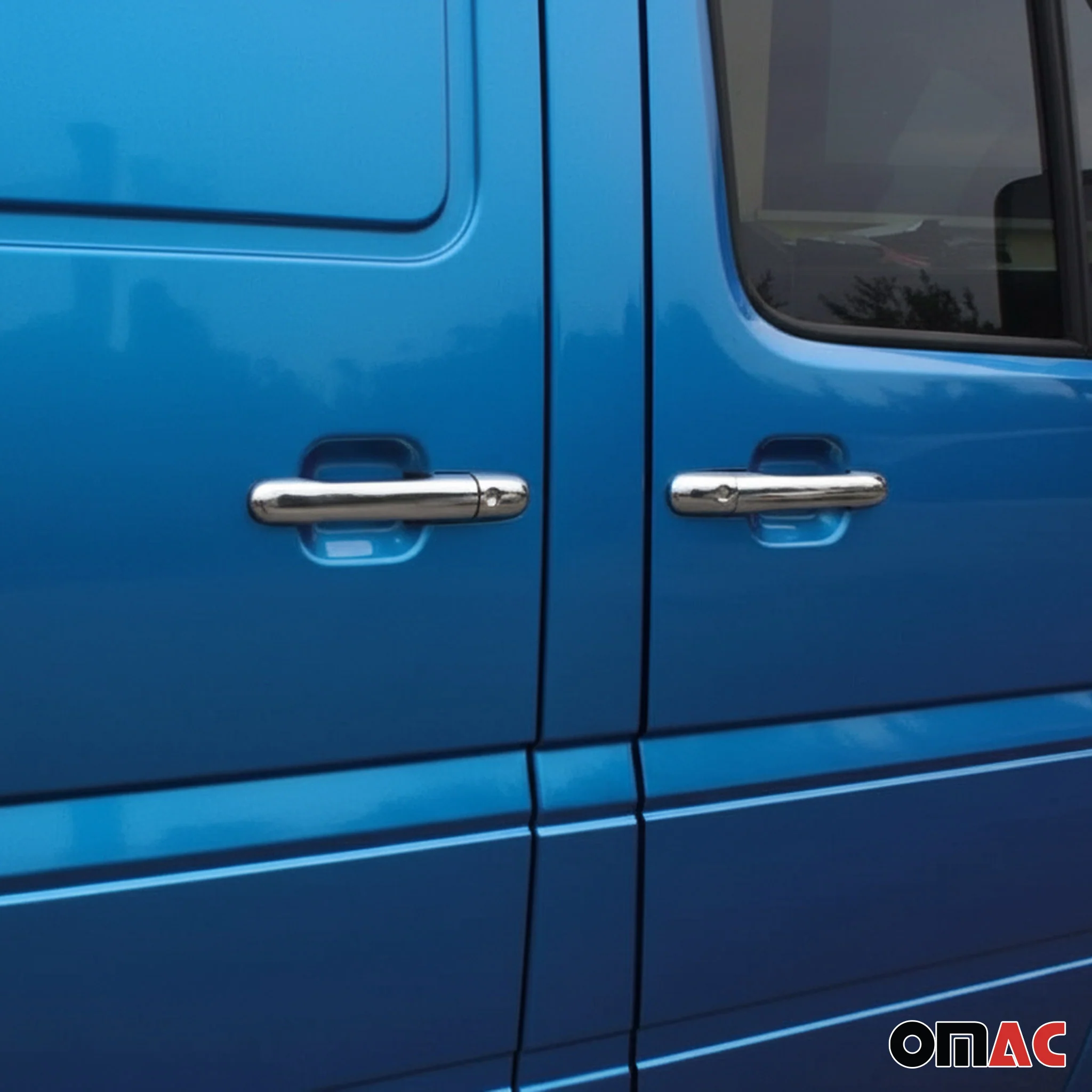 2003-2006 Dodge Sprinter Car Door Handle Cover Protector Stainless Steel 8 Pcs - Image 2