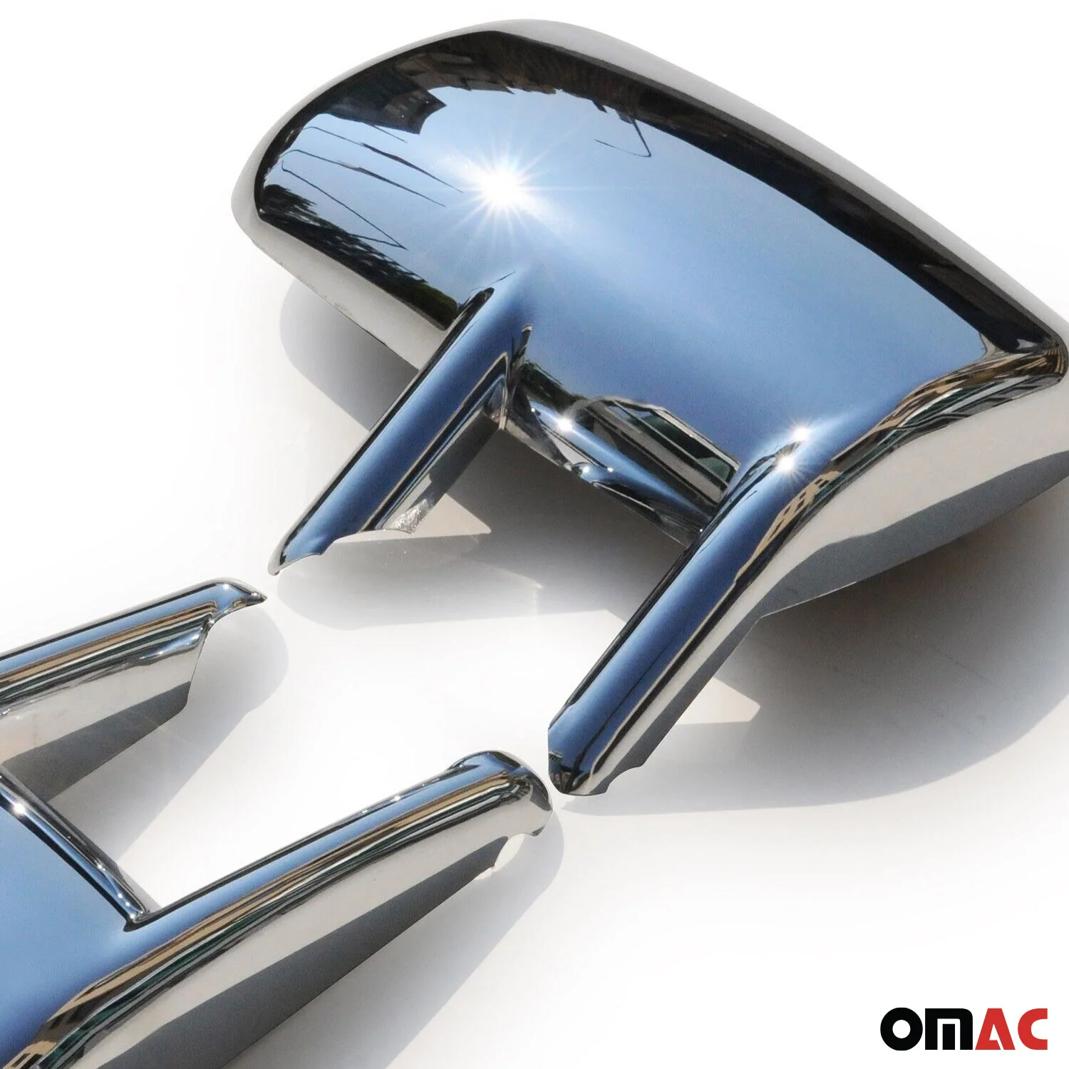 2003-2006 Dodge Sprinter Side Mirror Cover Caps Chrome Silver 2 Pcs - Image 7
