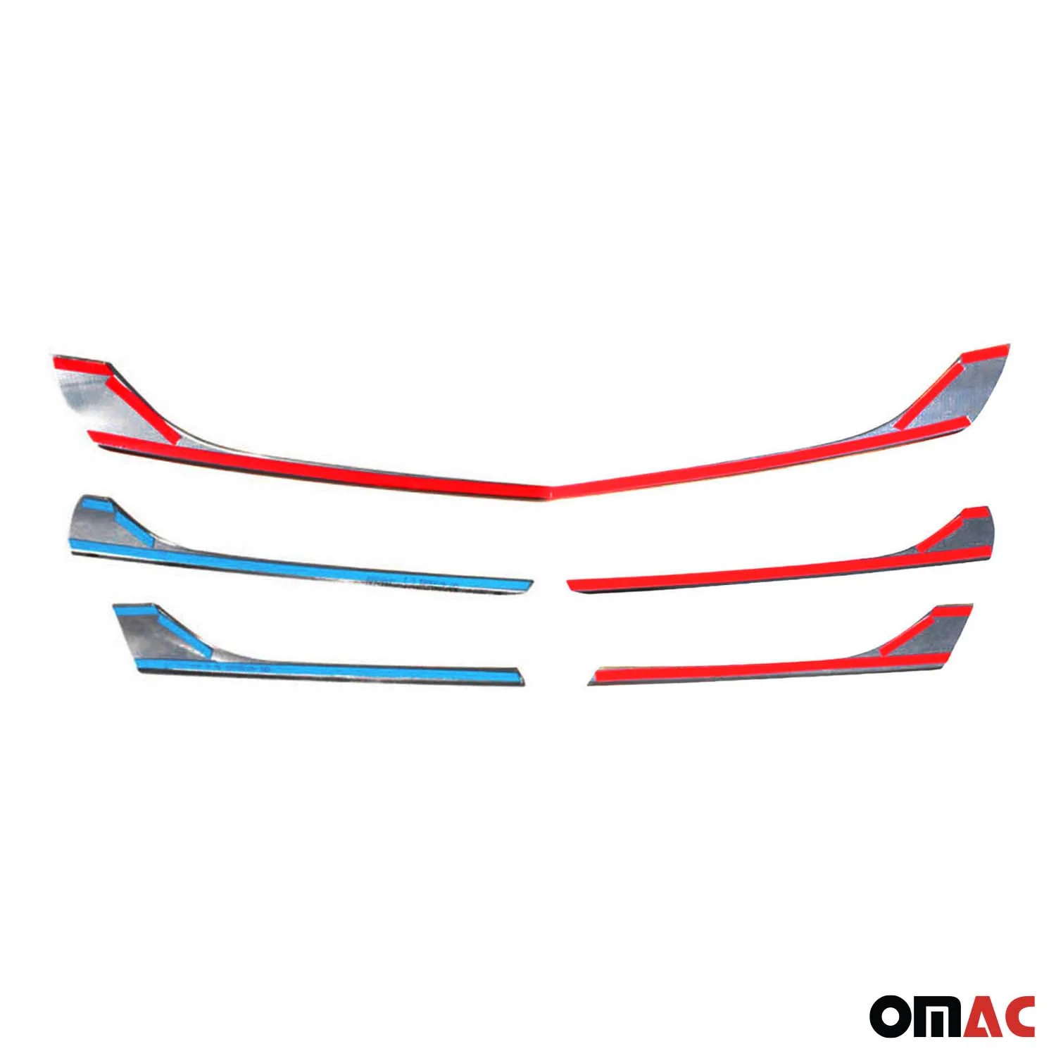 2016-2020 Mercedes Metris Front Bumper Grill Trim Molding S. Steel Dark 5x - Image 5