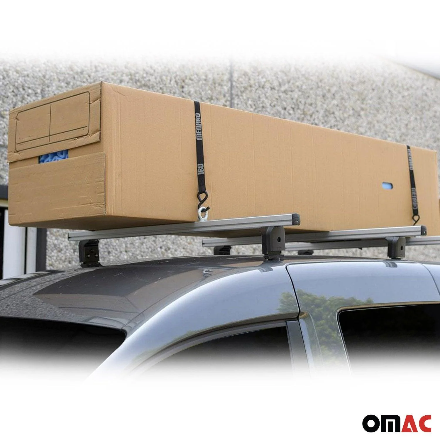 Menabo 196" Roof Rack Cargo Carrier Luggage Lock Belt Straps - Image 3