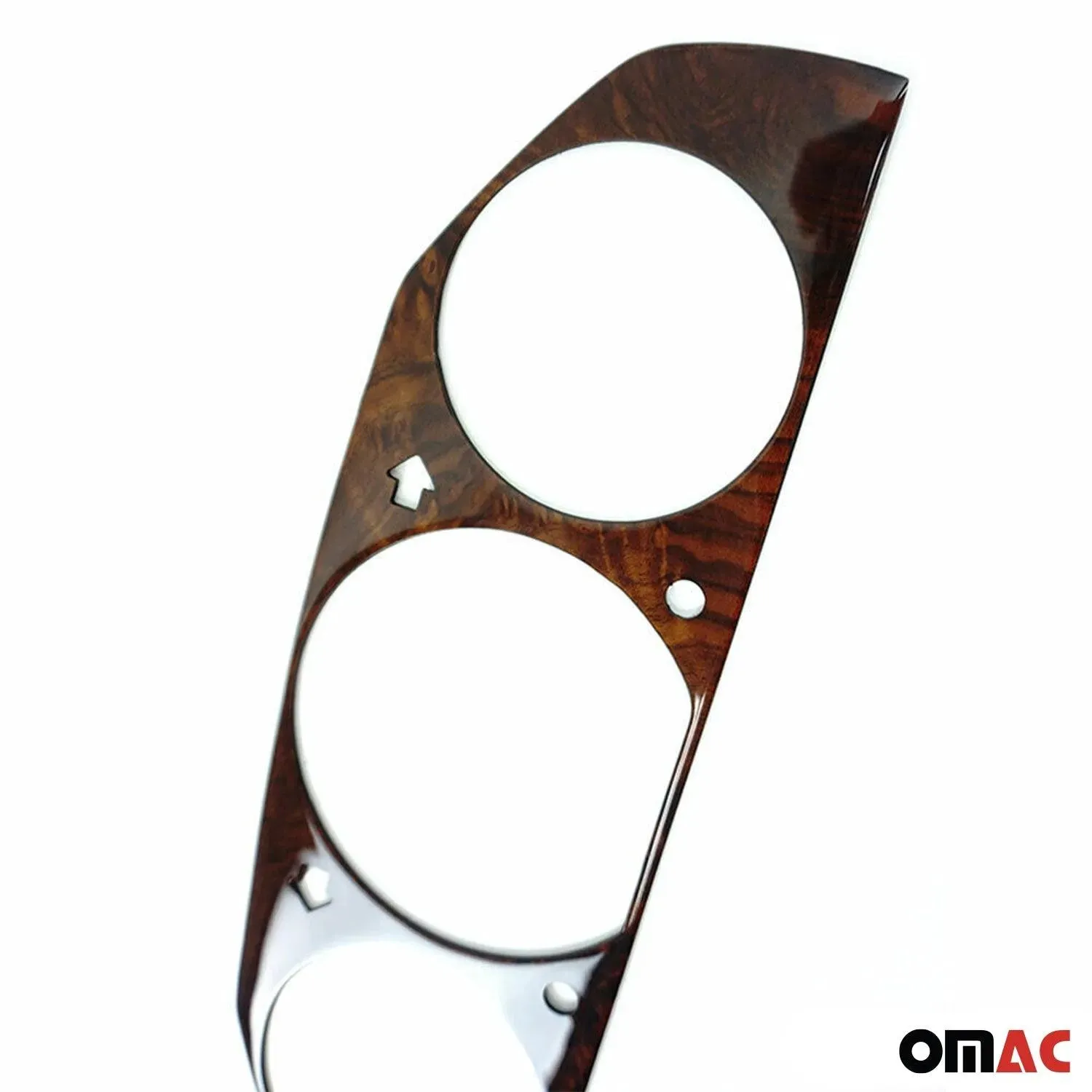 1988-1990 Mercedes E Class W124 Dash Speedometer Frame Wood Walnut 1Pc - Image 4