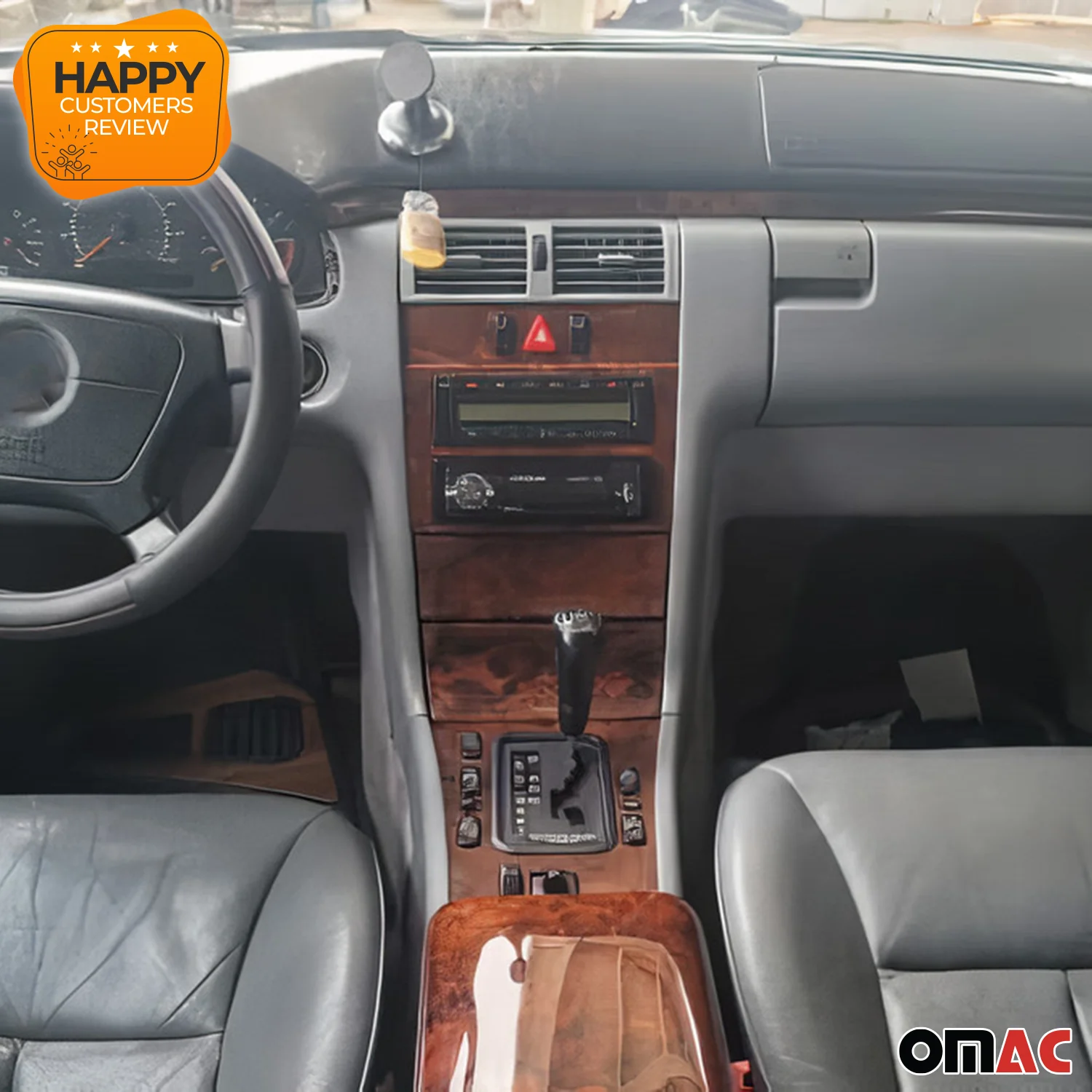 1996-2002 Mercedes E Class W210 Sedan Armrest Box Lid Cover Wood Walnut 1Pc - Image 3