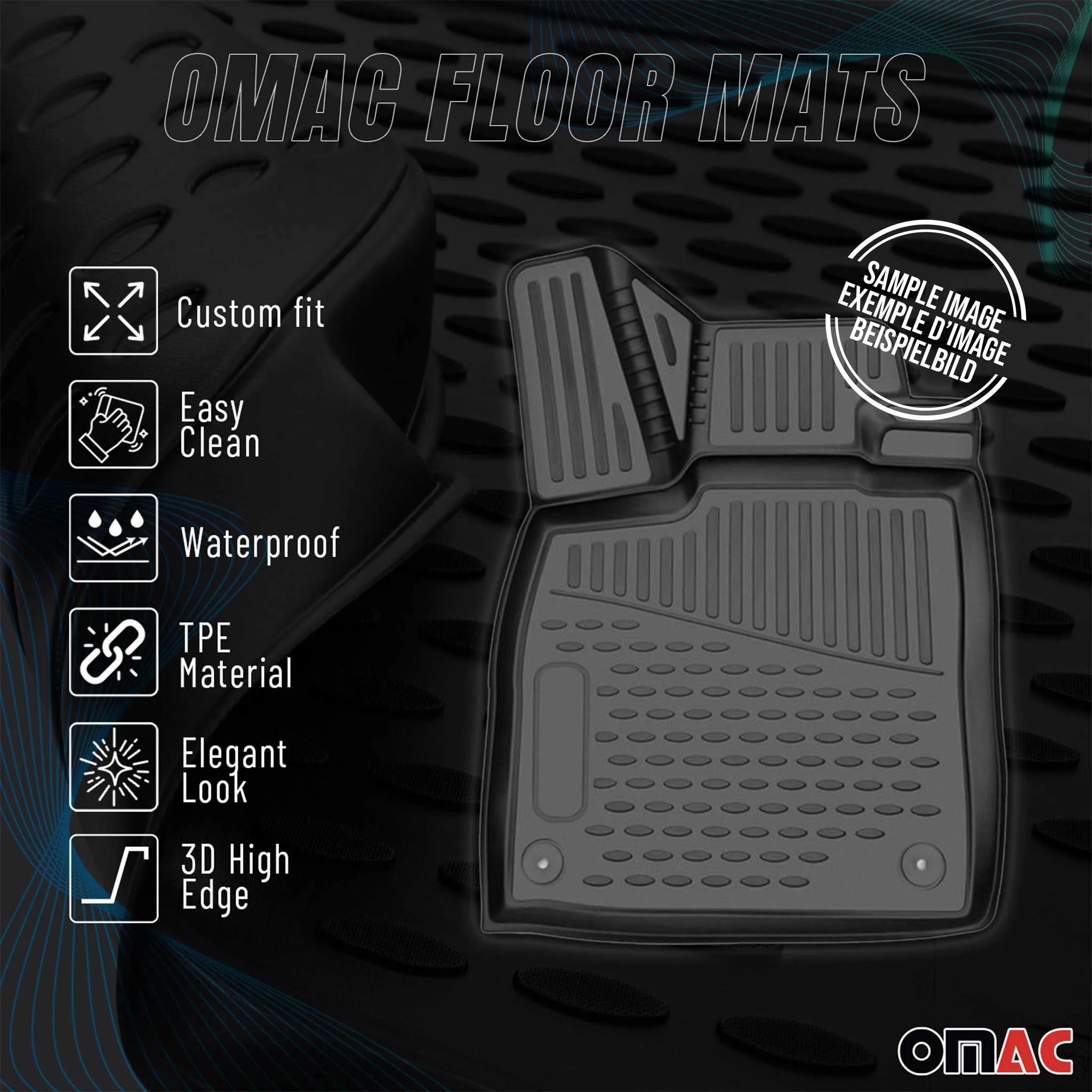 1999-2006 Mercedes S Class W220 Long S500 S55 AMG Floor Mats Liners Full Set All Weather - Image 2